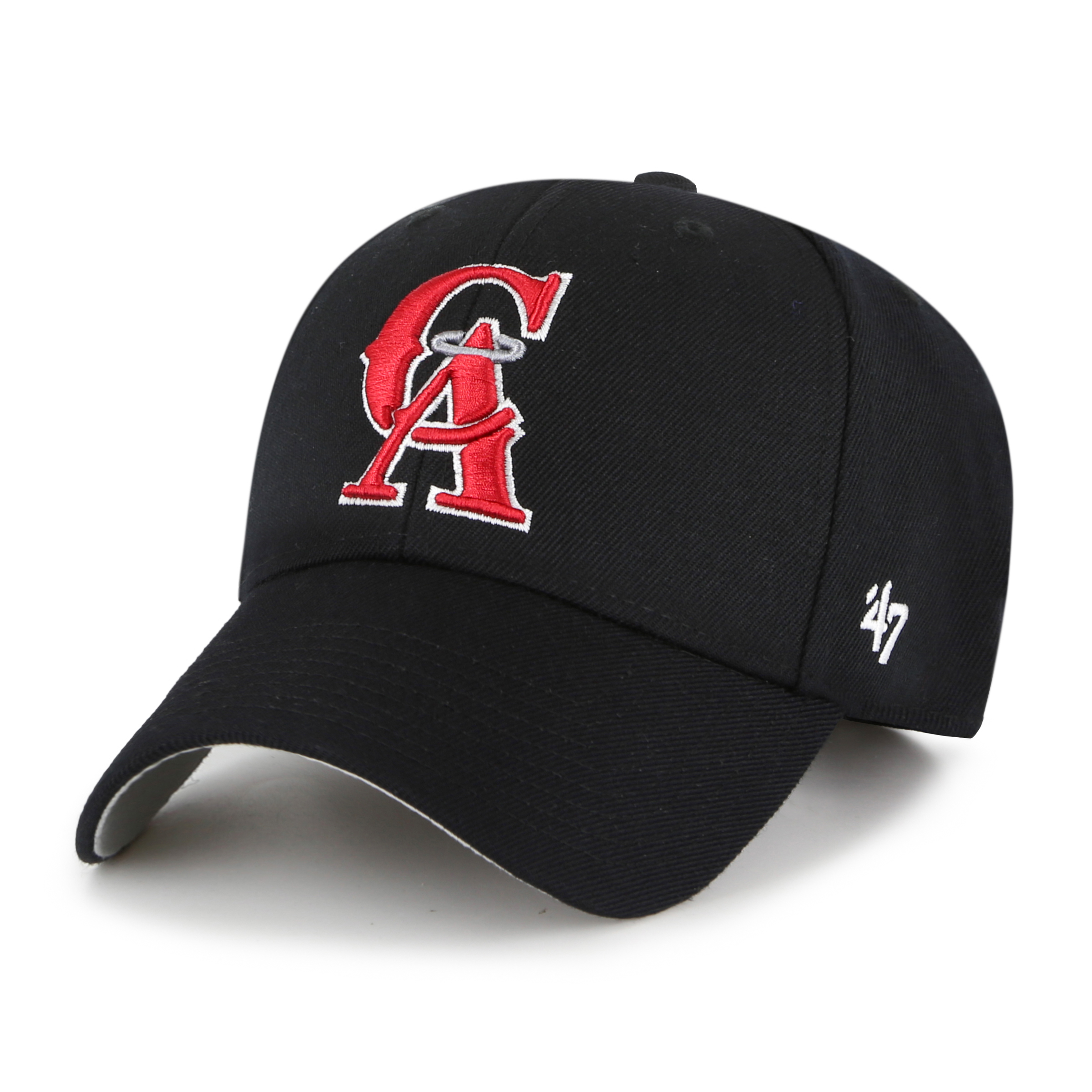 California Angels 1993 Black Cooperstown '47Brand MVP Adjustable Hat