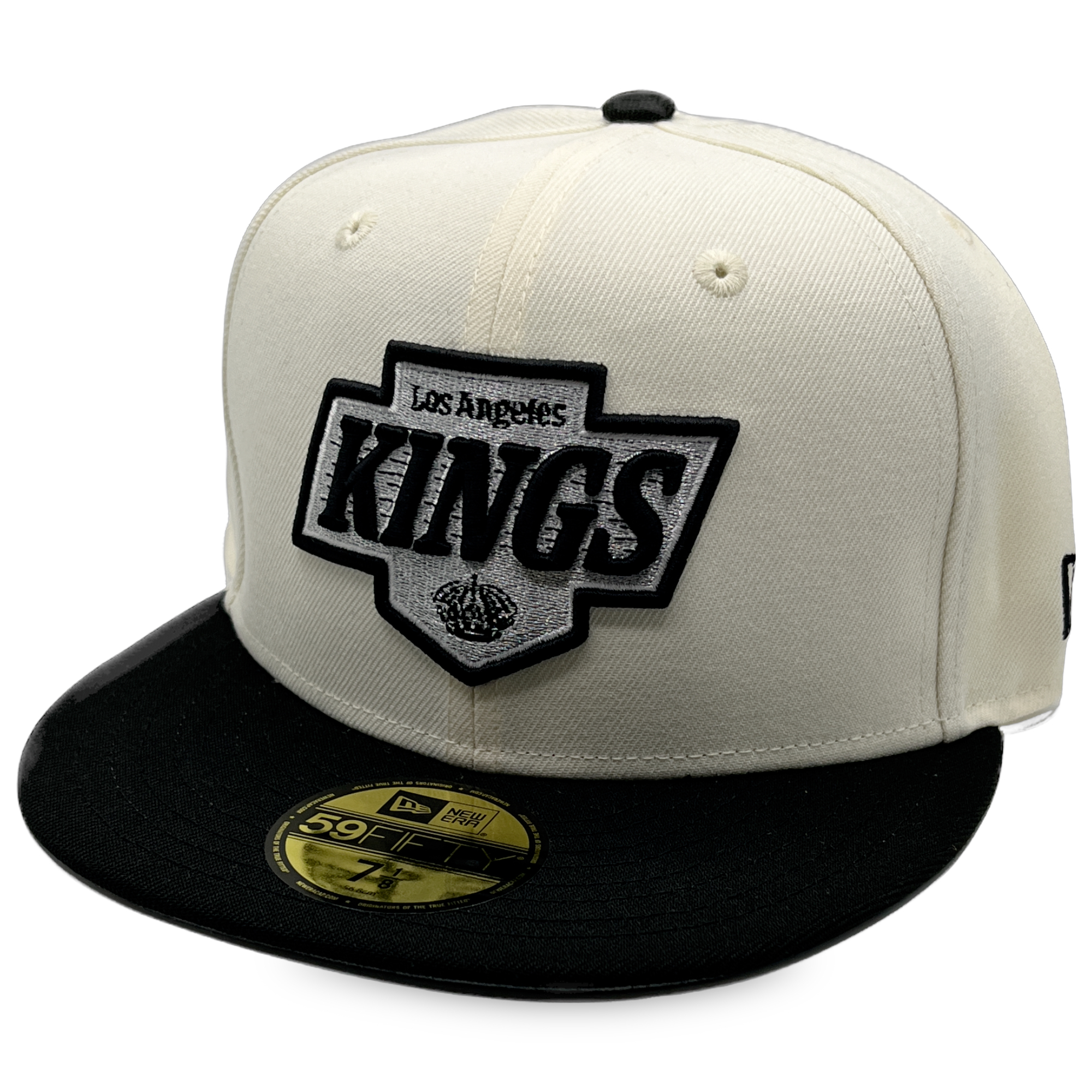 Los Angeles Kings Cream/Black New Era 59FIFTY Fitted Hat