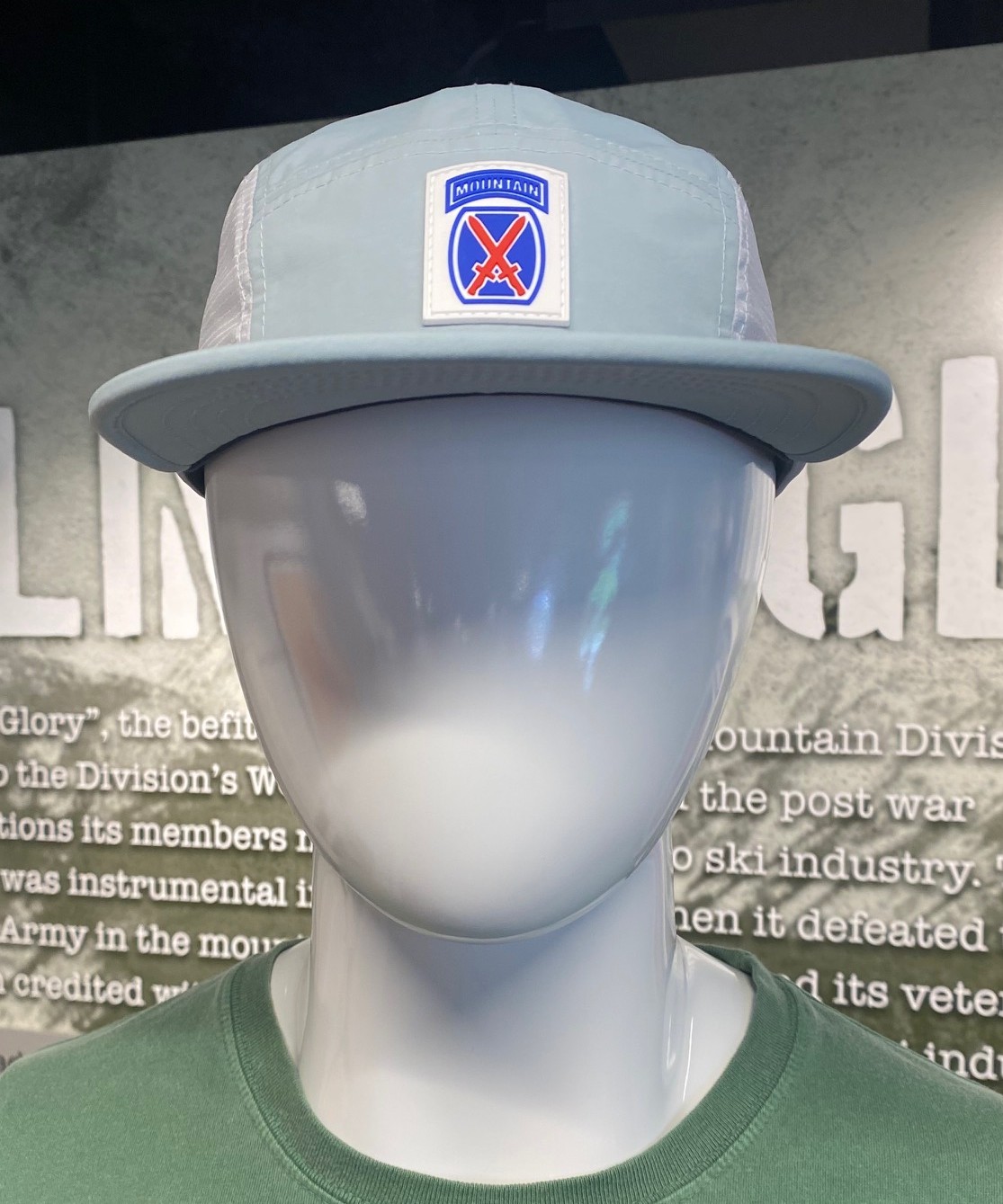 10th Glacier Grey 5 Panel Camper Hat