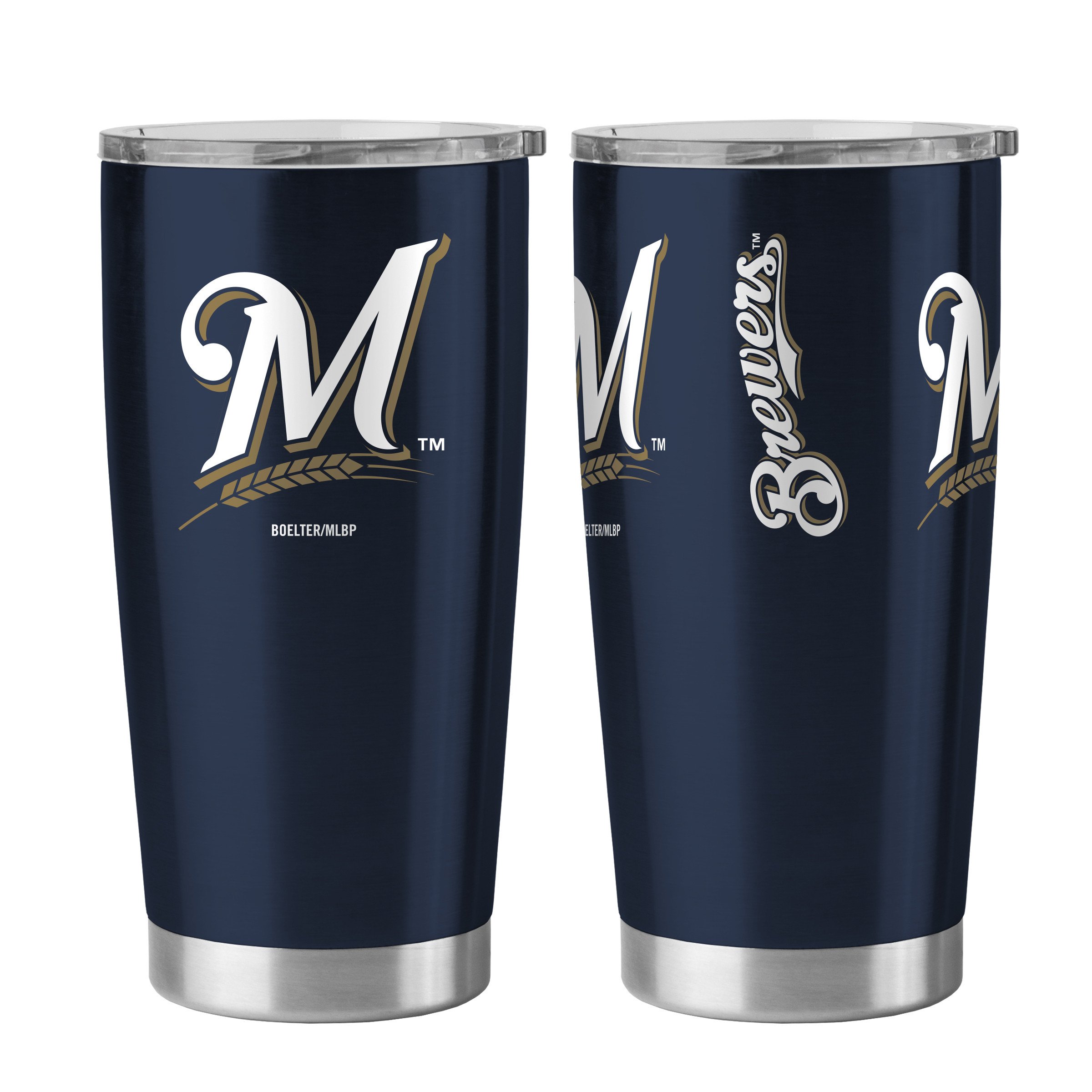 Milwaukee Brewers Travel Tumbler 20 oz Ultra Flared Navy