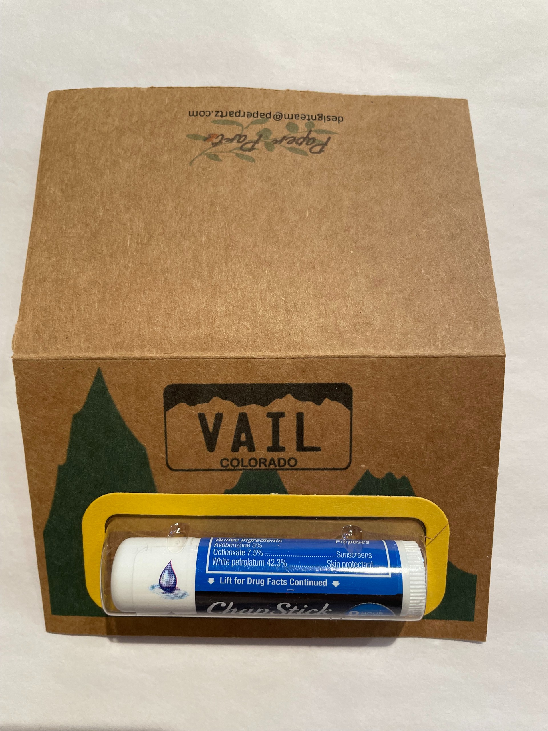 Lip Balm Vail Notecard
