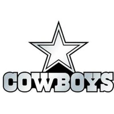 Dallas Cowboys Silver Auto Emblem