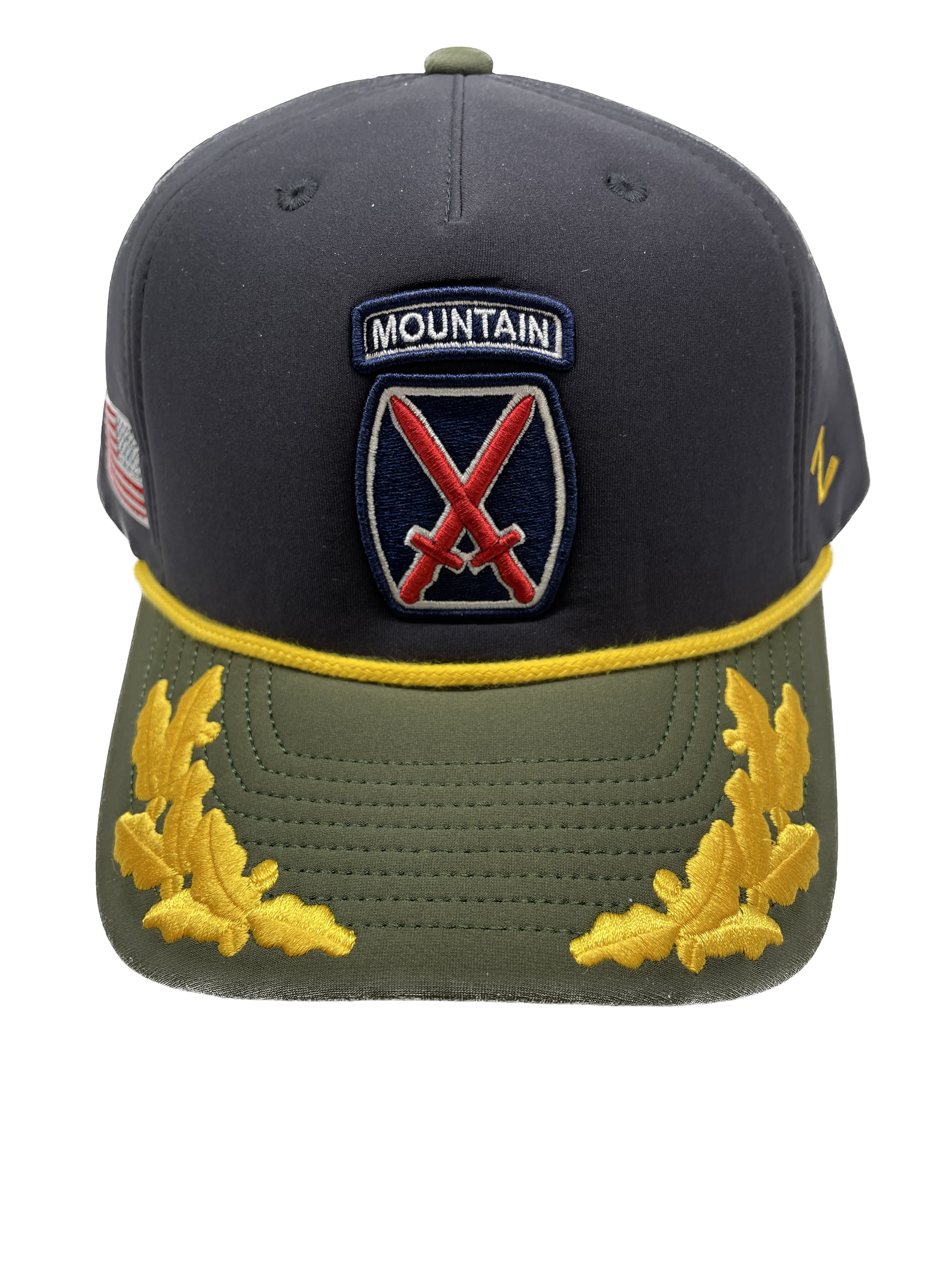 10th Mountain Division Logo Foam Hat with Gold Leaf
