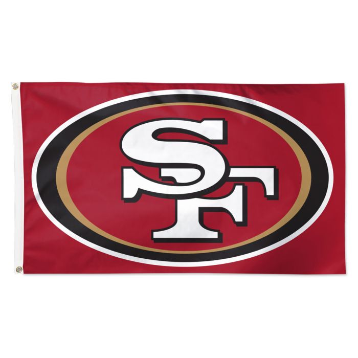 San Francisco 49ers Red Primary Logo Flag 3x5'