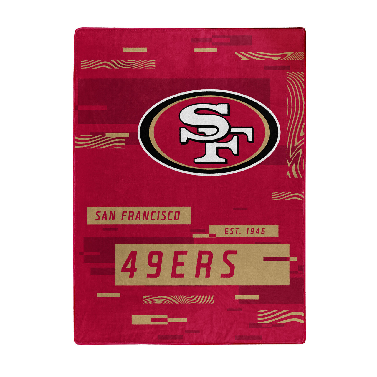 San Francisco 49ers Digital Design Raschel Blanket 60x80"