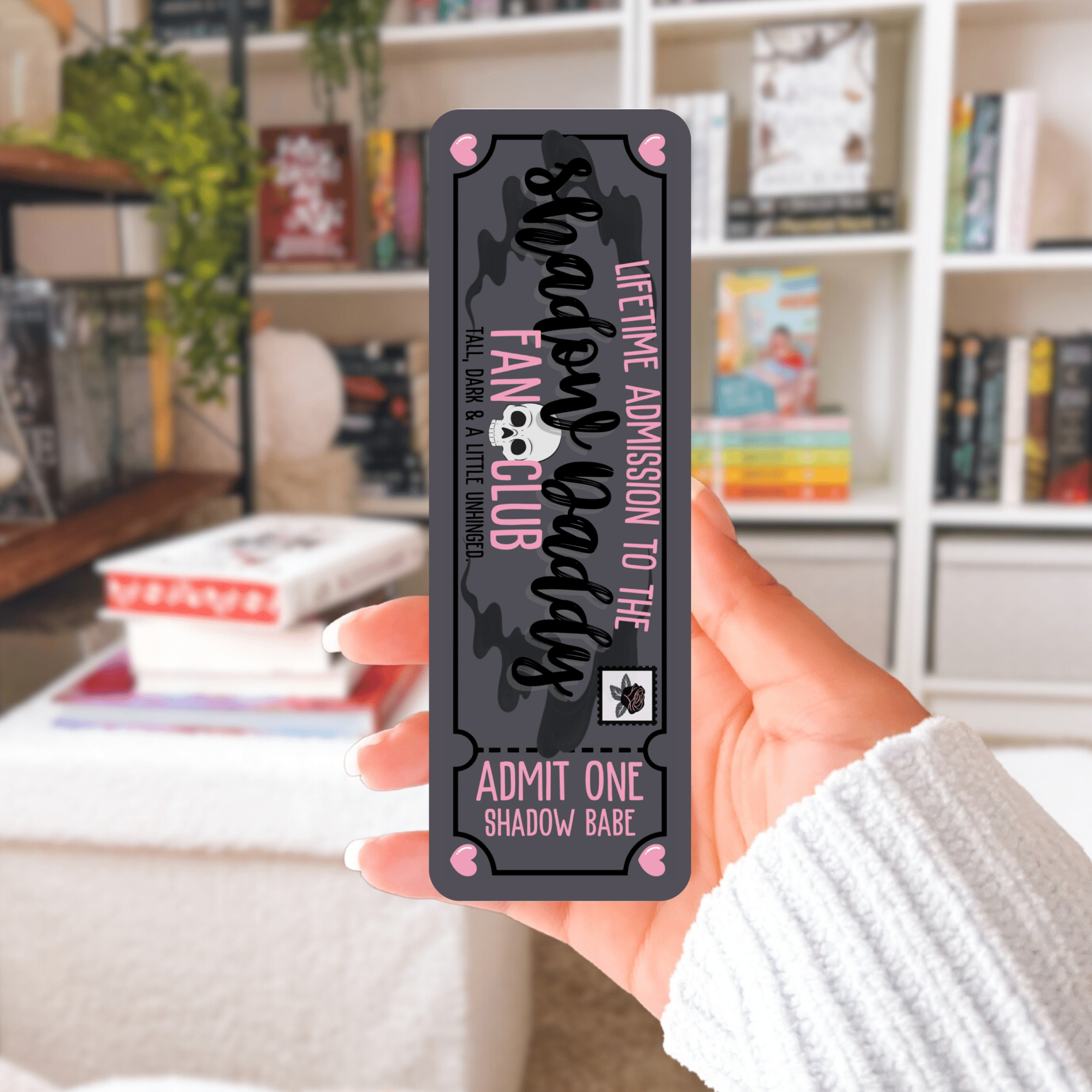 Shadow Daddy Fan Club Dual-Sided Cardstock Bookmark: Unlaminated
