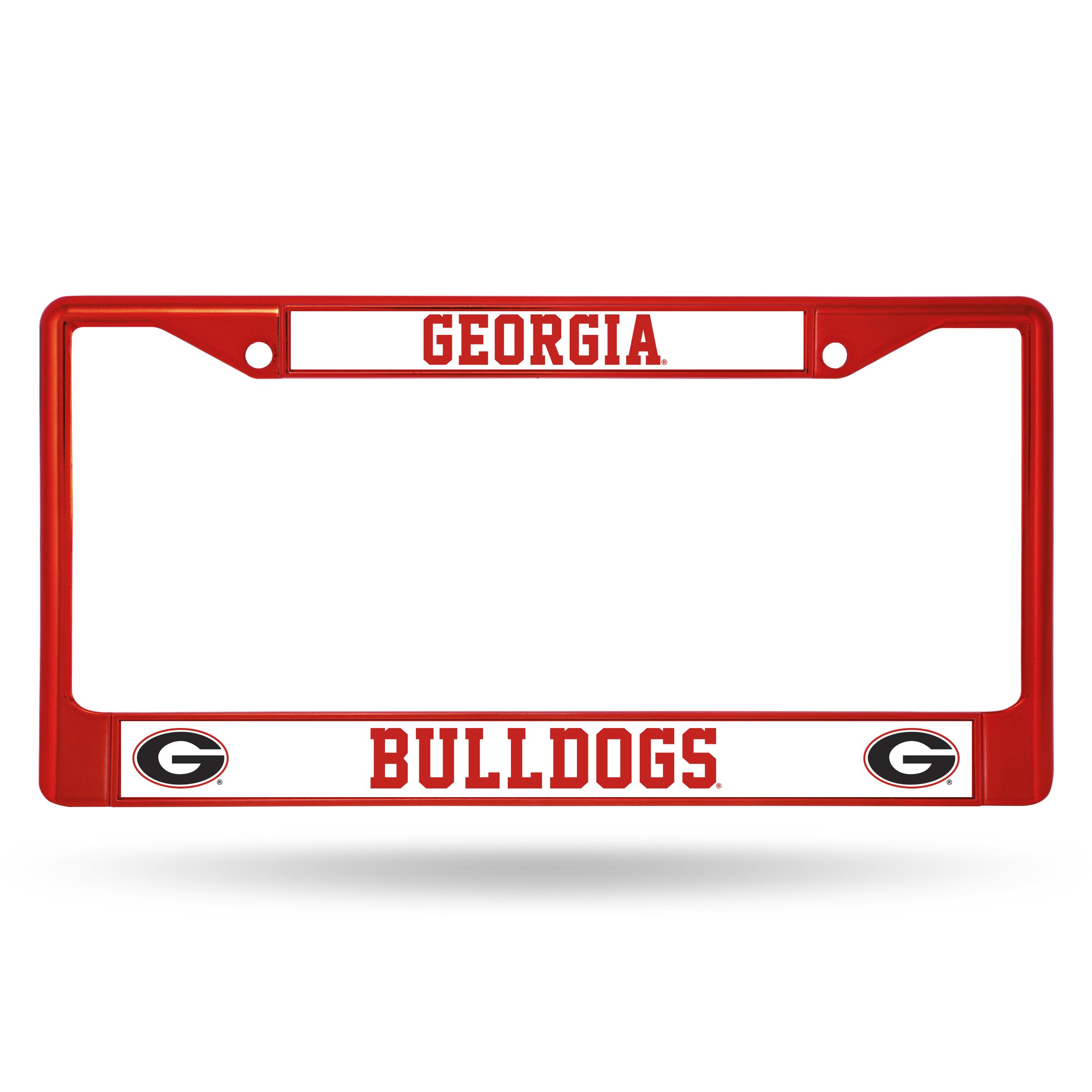 Georgia Bulldogs Red Metal License Plate Frame