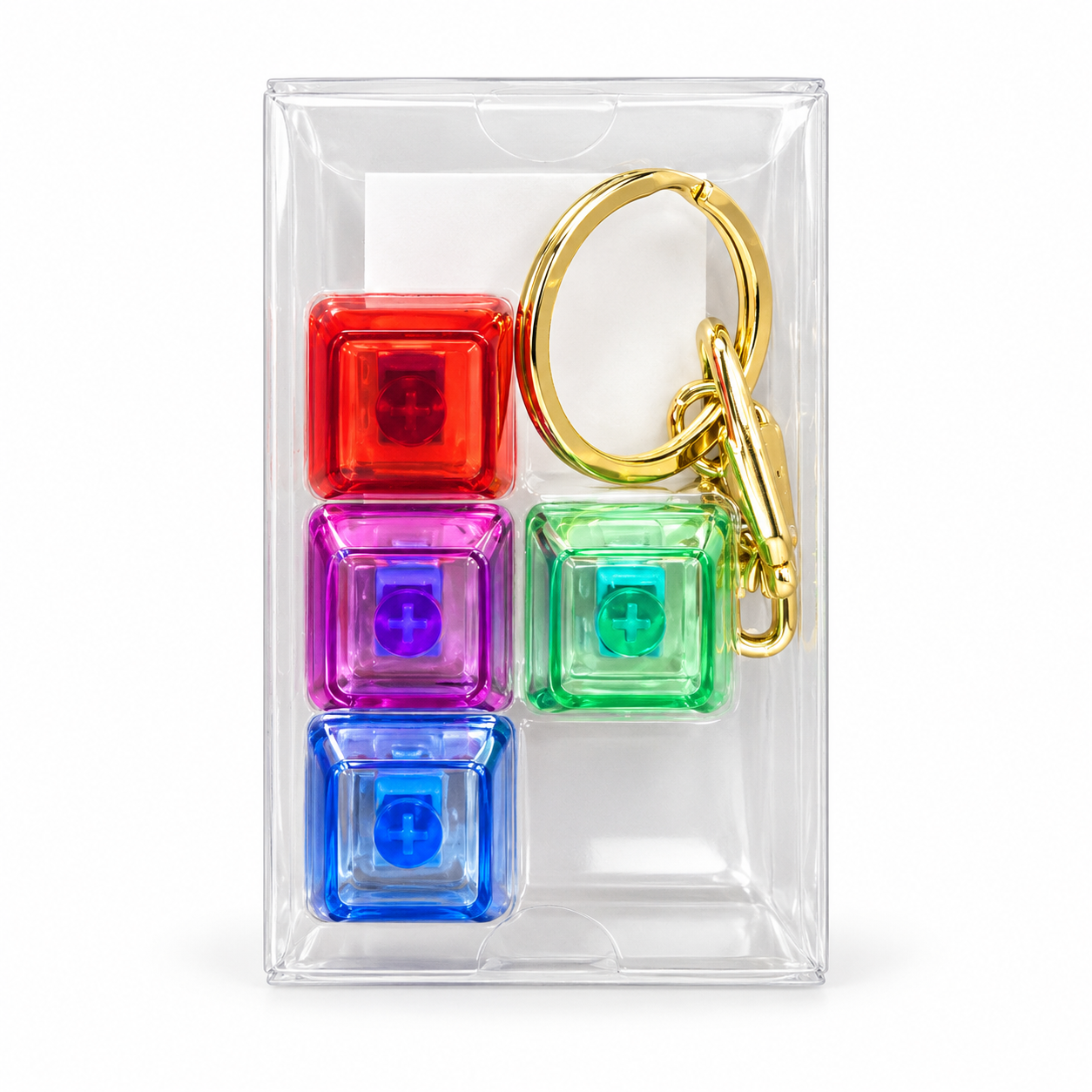Colorful Mini Keyboard Fidget Keychain