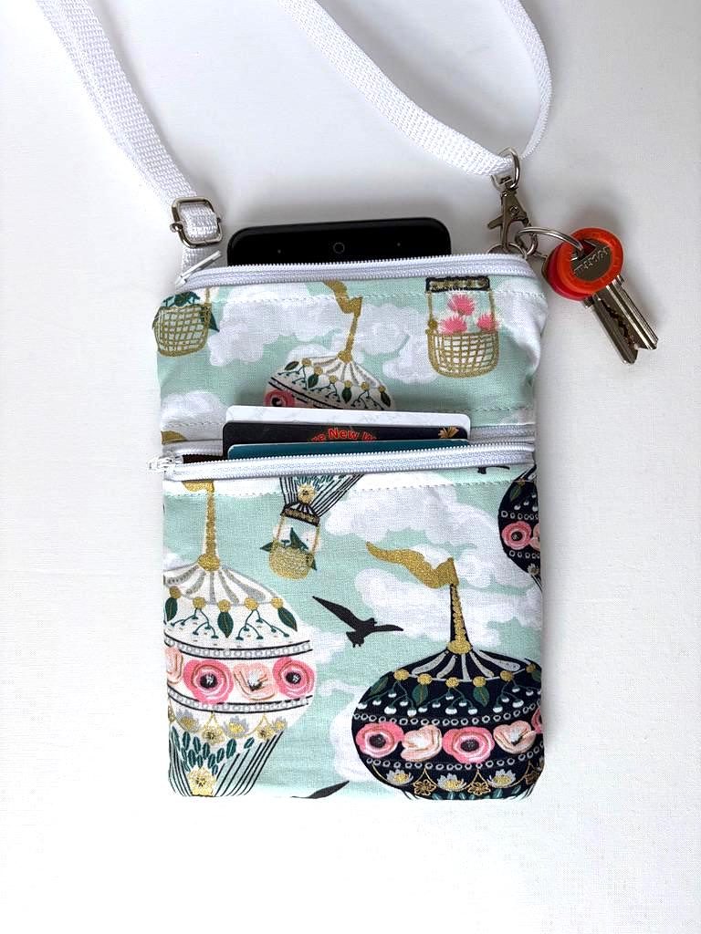 Small Crossbody Bag – Up, Up and Away Balloons, photo 2 of 5