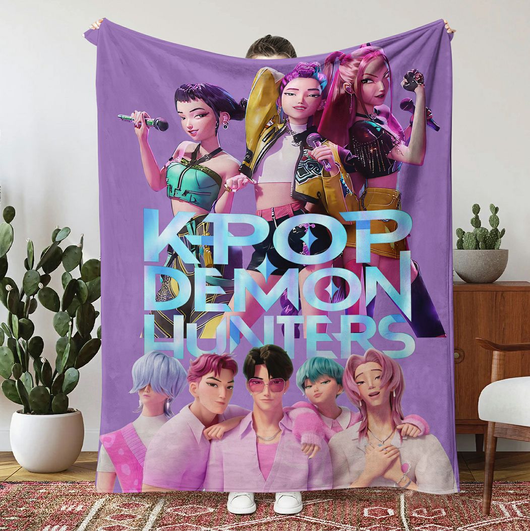 K-Pop Demon Hunter 50" x 60" Blanket (Various Designs)