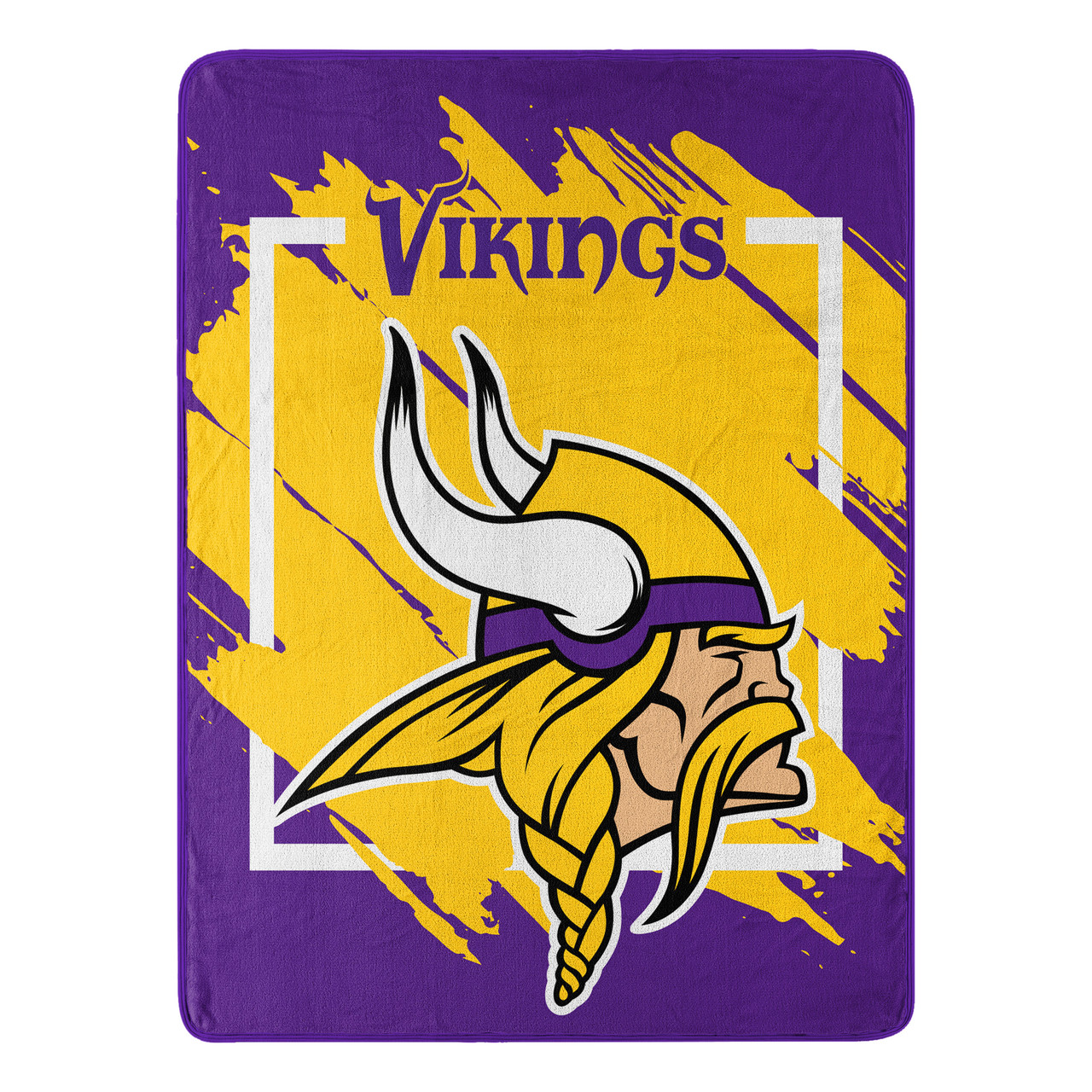 Minnesota Vikings Micro Raschel Dimensional Design Blanket