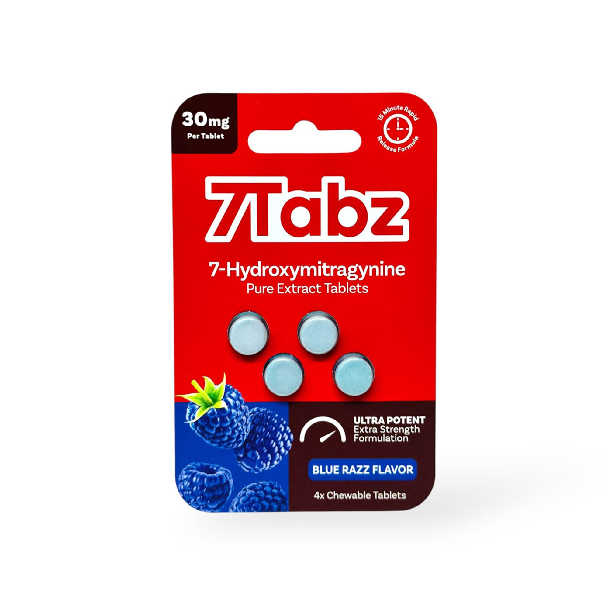 7tabz 7Hydroxymitragynine Blue Raz Flavor 30mg