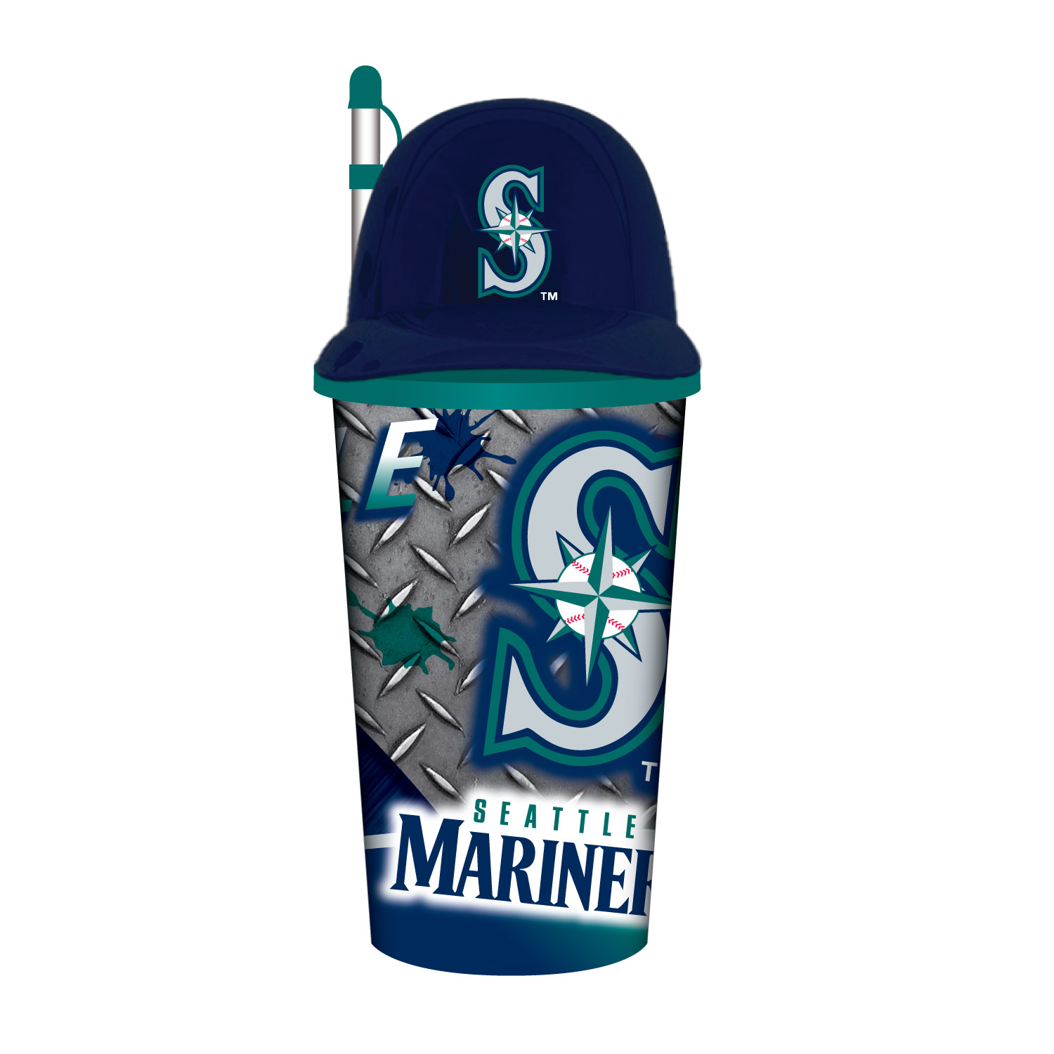 Seattle Mariners Helmet Cup with Straw 32oz