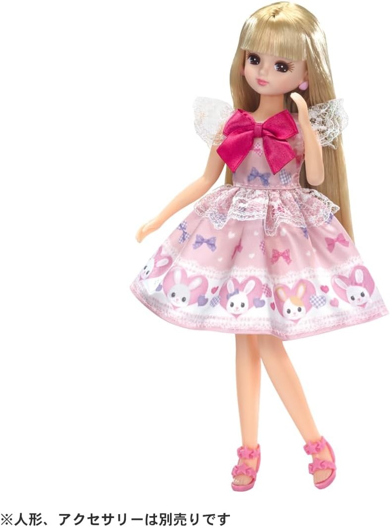 タカラトミー リカちゃんドレス LW-01 おリボンうさちゃん リカちゃん人形 着せ替え 洋服 服 ドレス ワンピース おままごと おもちゃ 3歳以上 サムネイル2