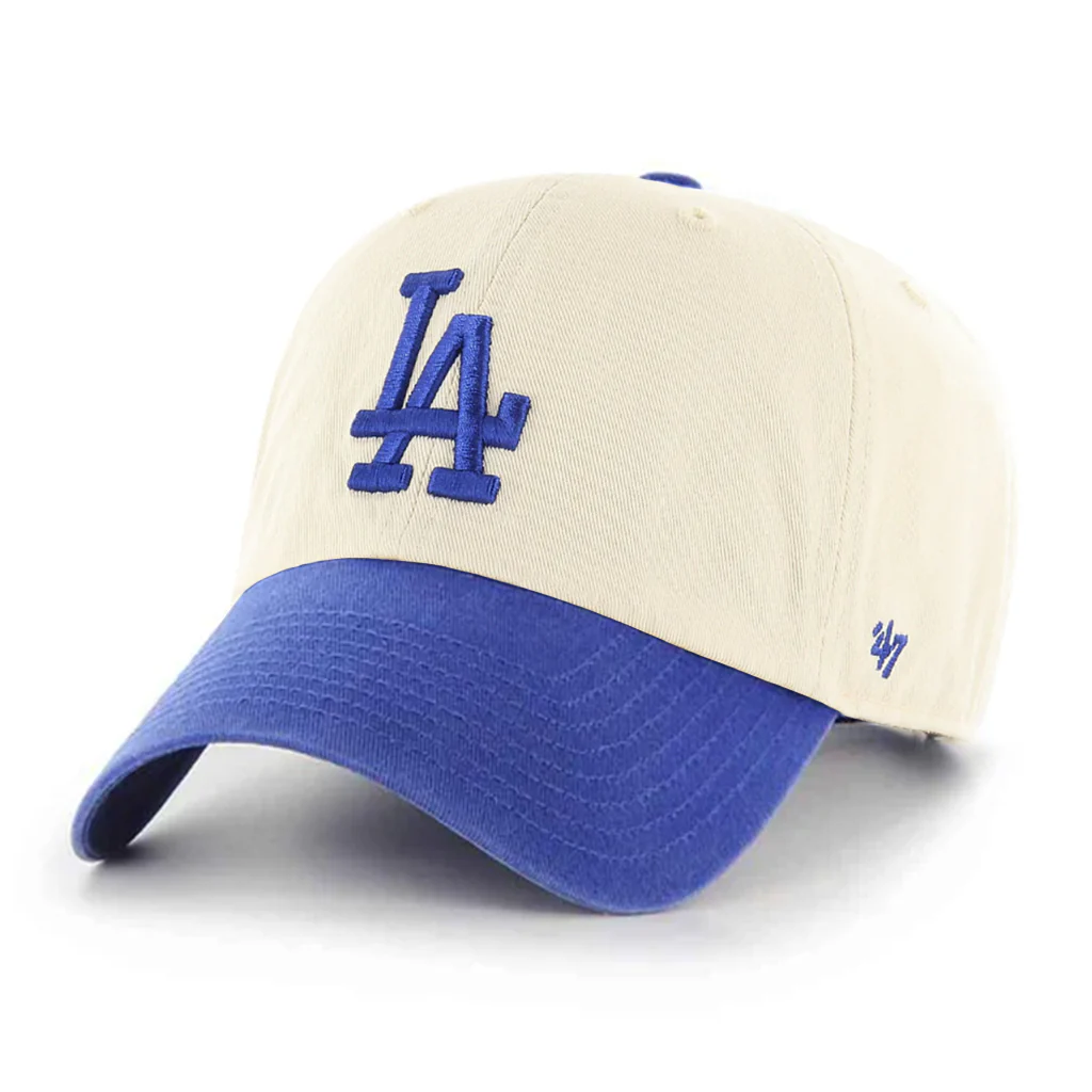 Los Angeles Dodgers Natural/Royal '47 Brand Cleanup Adjustable Hat