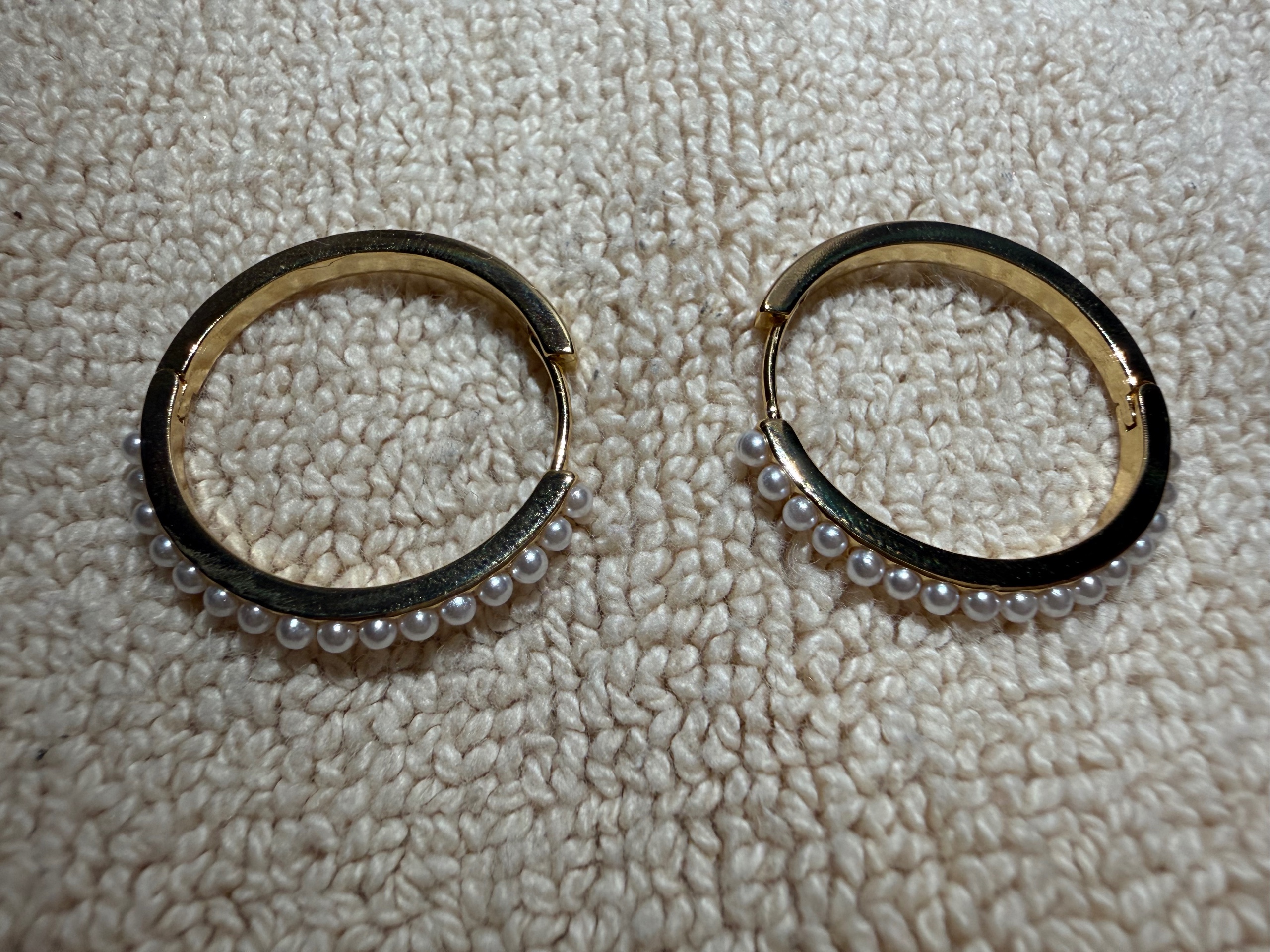 Gold & Pearl Earrings