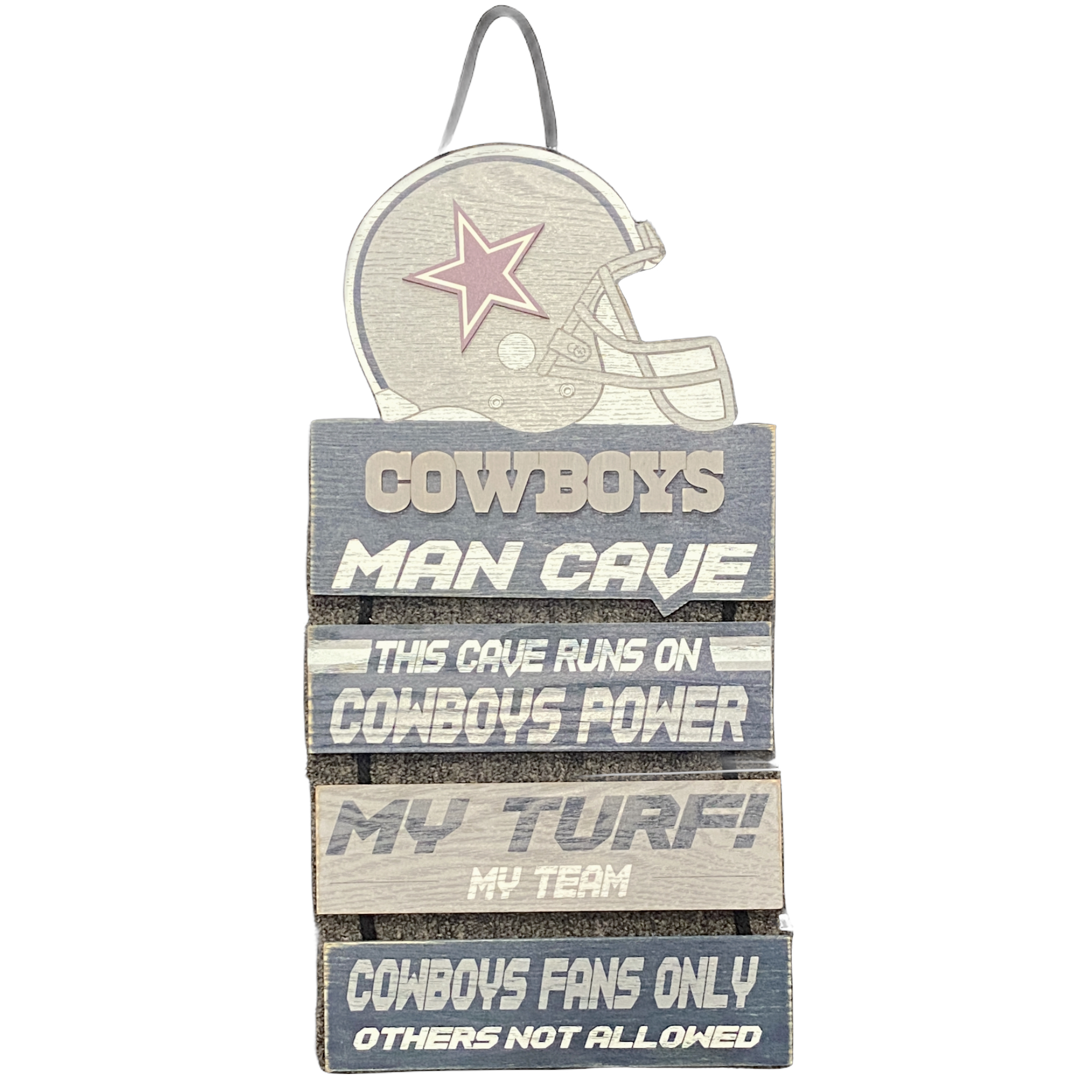 Dallas Cowboys Tiered Wood Sign