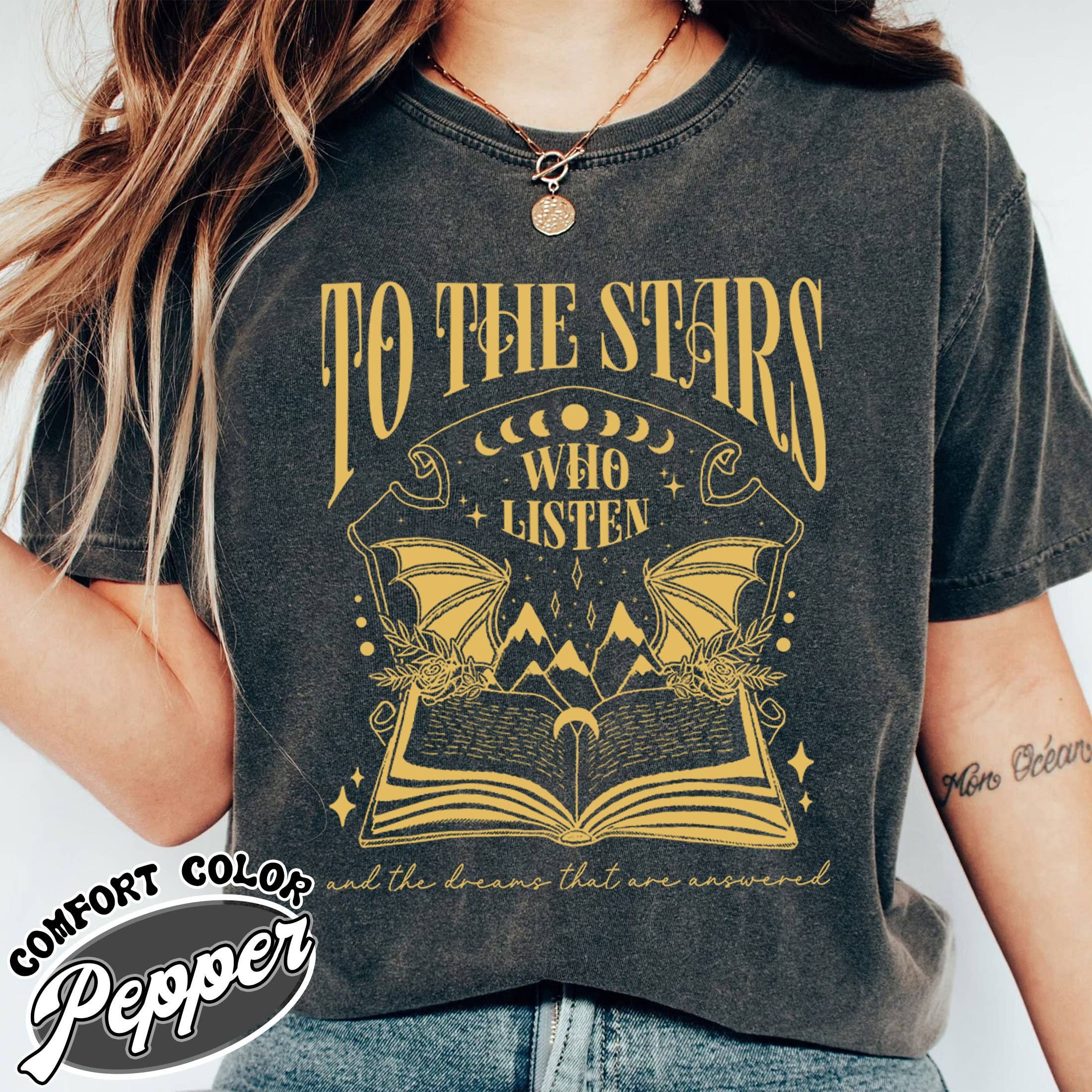 Velaris Starlight Comfort Color Shirt - ACOTAR Crewneck: Purple, L
