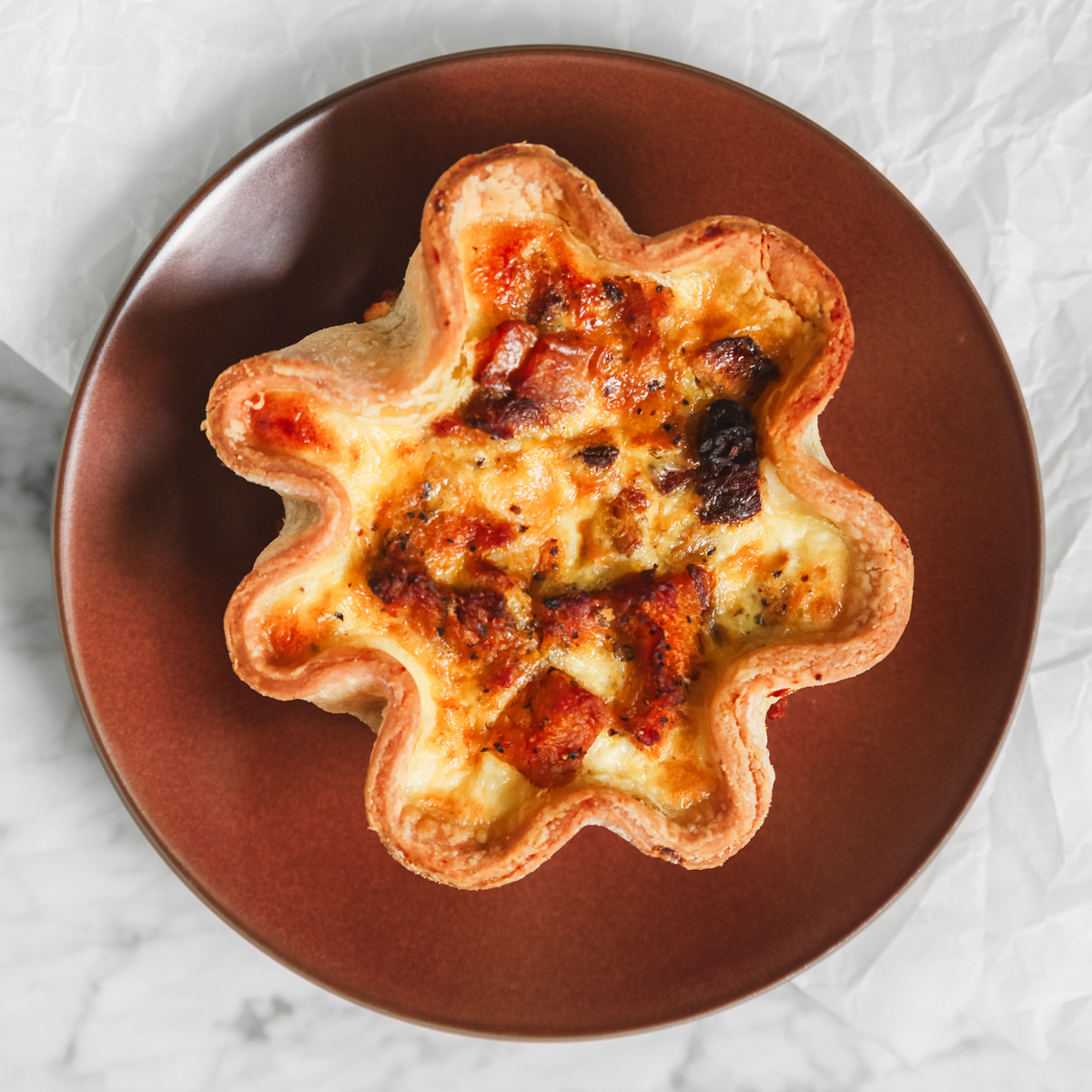 Butternut Squash & Goat Cheese Quiche (Christmas)