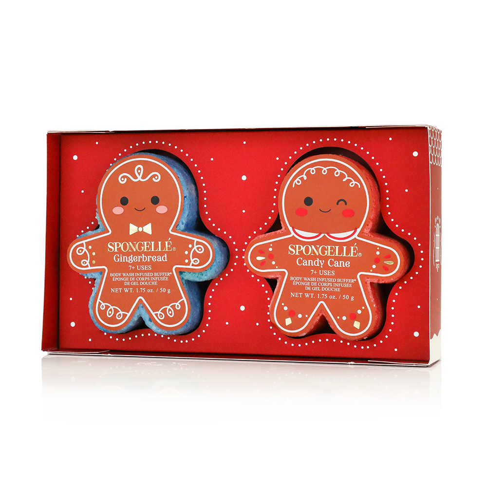 Spongellé Sugar & Spice Gingerbread Holiday Gift Set 4