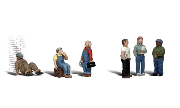 Woodland Scenics Factory Workers HO scale