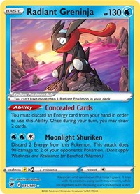 Radiant Greninja 046/189 Radiant Rare