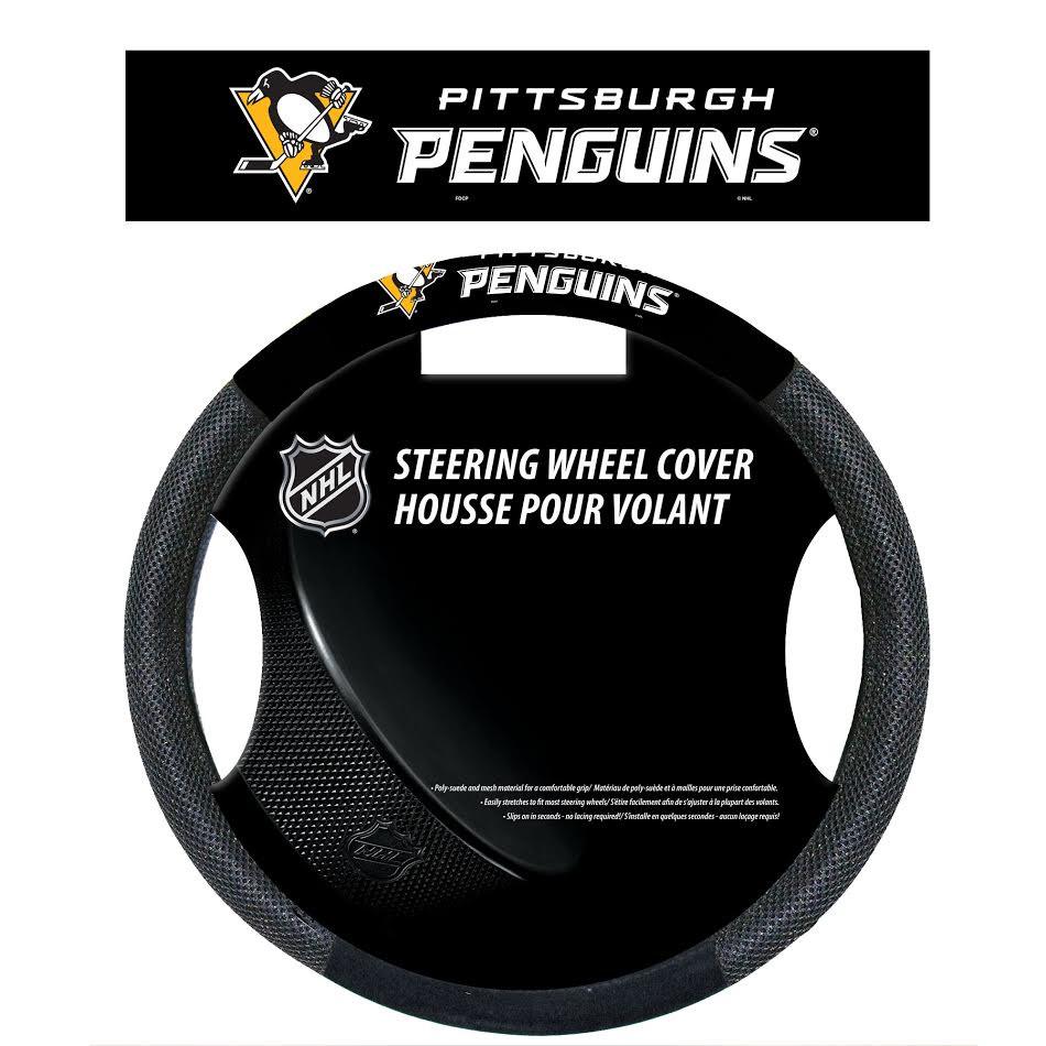 Pittsburgh Penguins Mesh Steering Wheel Cover - New UPC