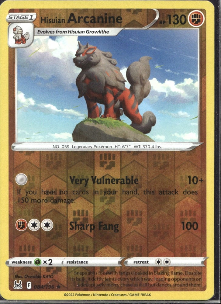 Hisuian Arcanine - SWSH11 84/196