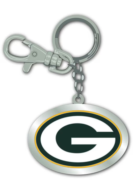 Green Bay Packers Mojo Chrome Keychain