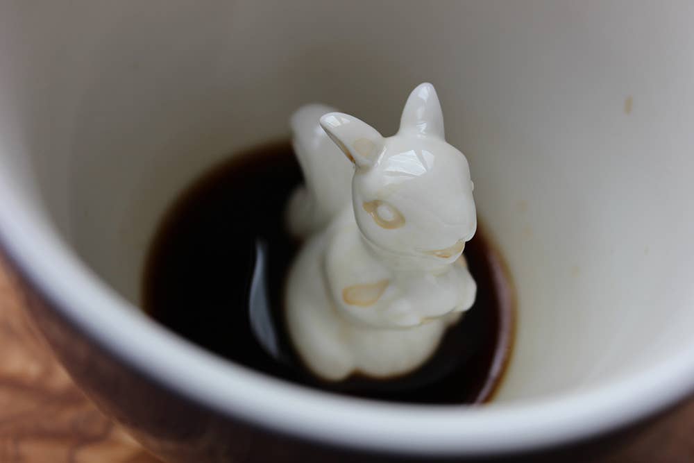 Squirrel 11 oz. (Cobalt Blue) Cute Ceramic Mug Gift