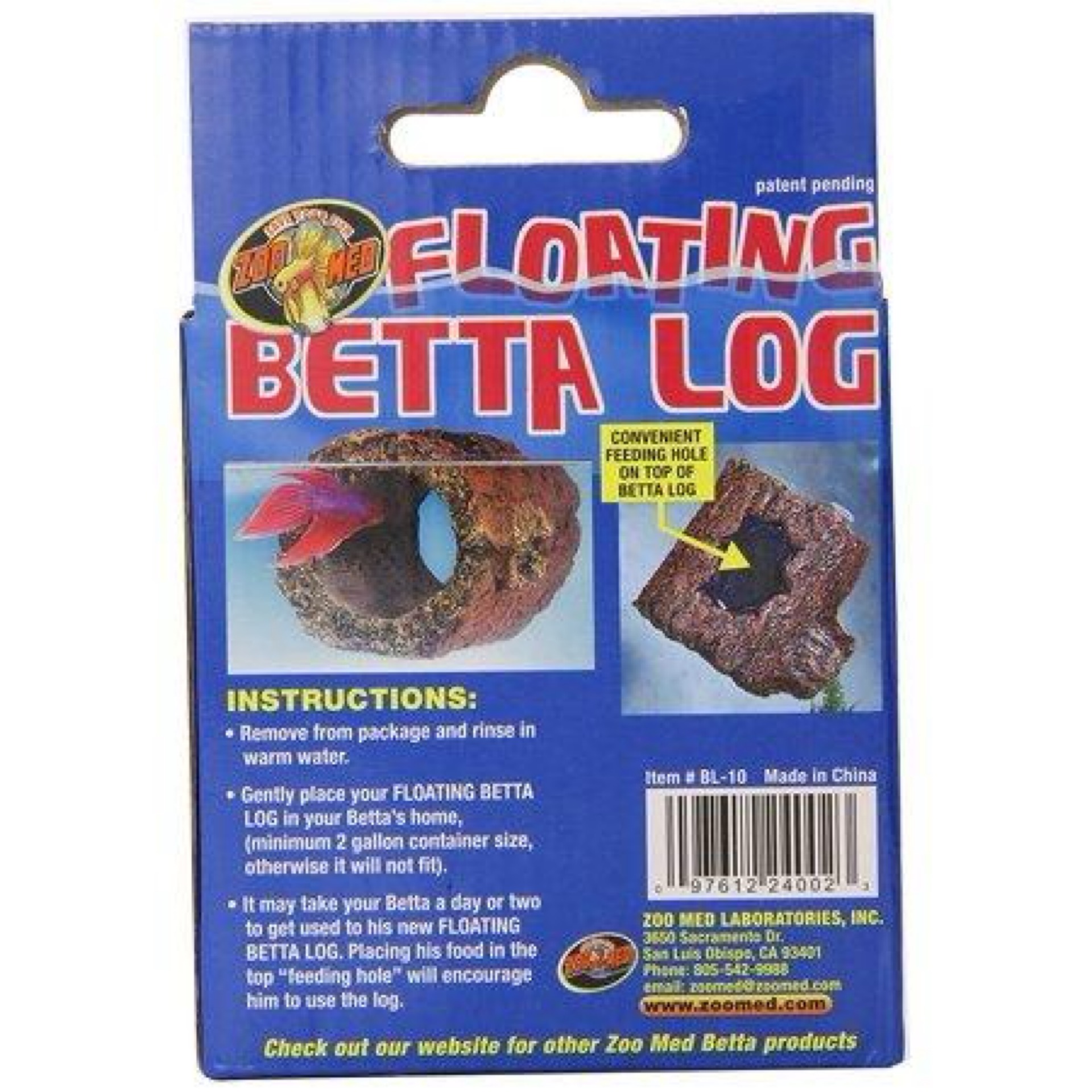 Zoo Med Laboratories Floating Betta Log