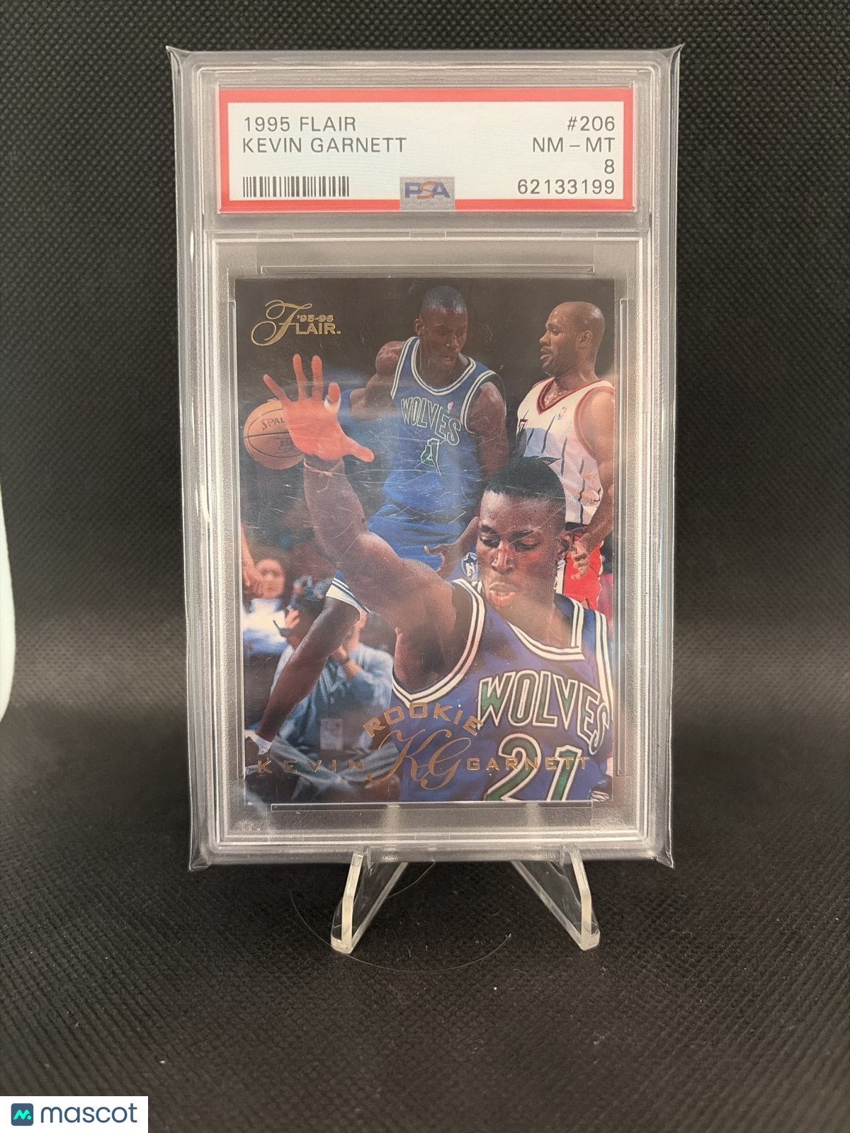 1995 Flair Kevin Garnett #206 PSA 8