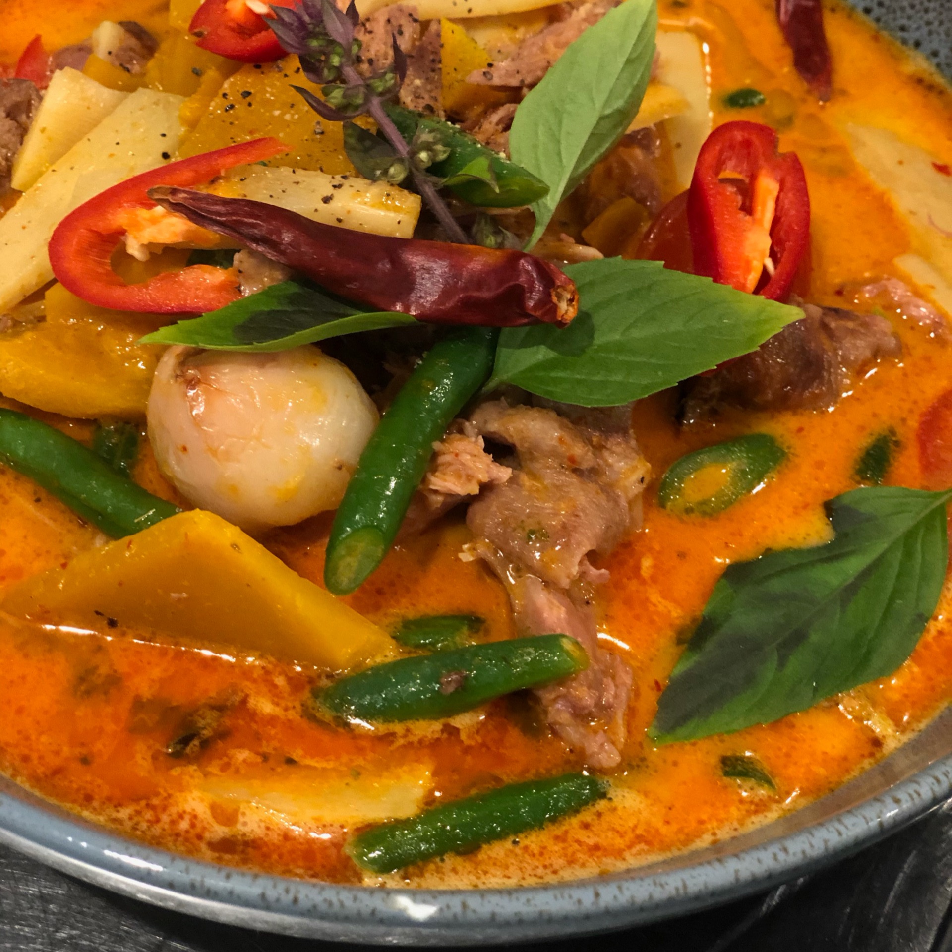 Duck Panaeng with Rice พะแนงเป็ดกับข้าว