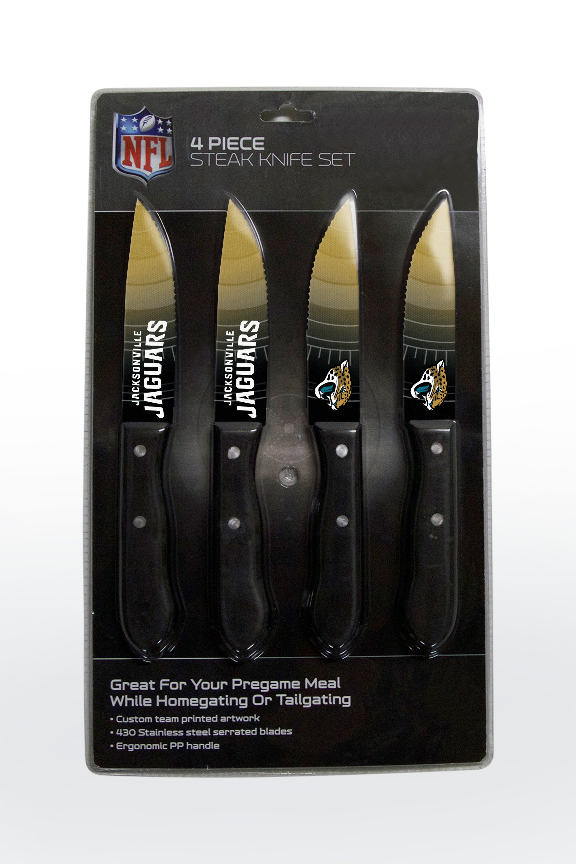 Jacksonville Jaguars Steak Knife 4 Pack Set