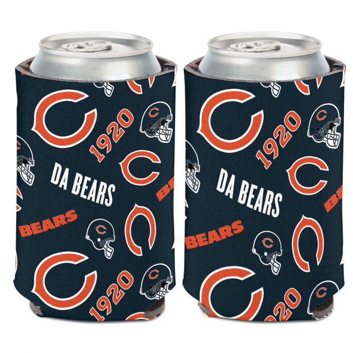 Chicago Bears Scatterprint Logo Can Cooler