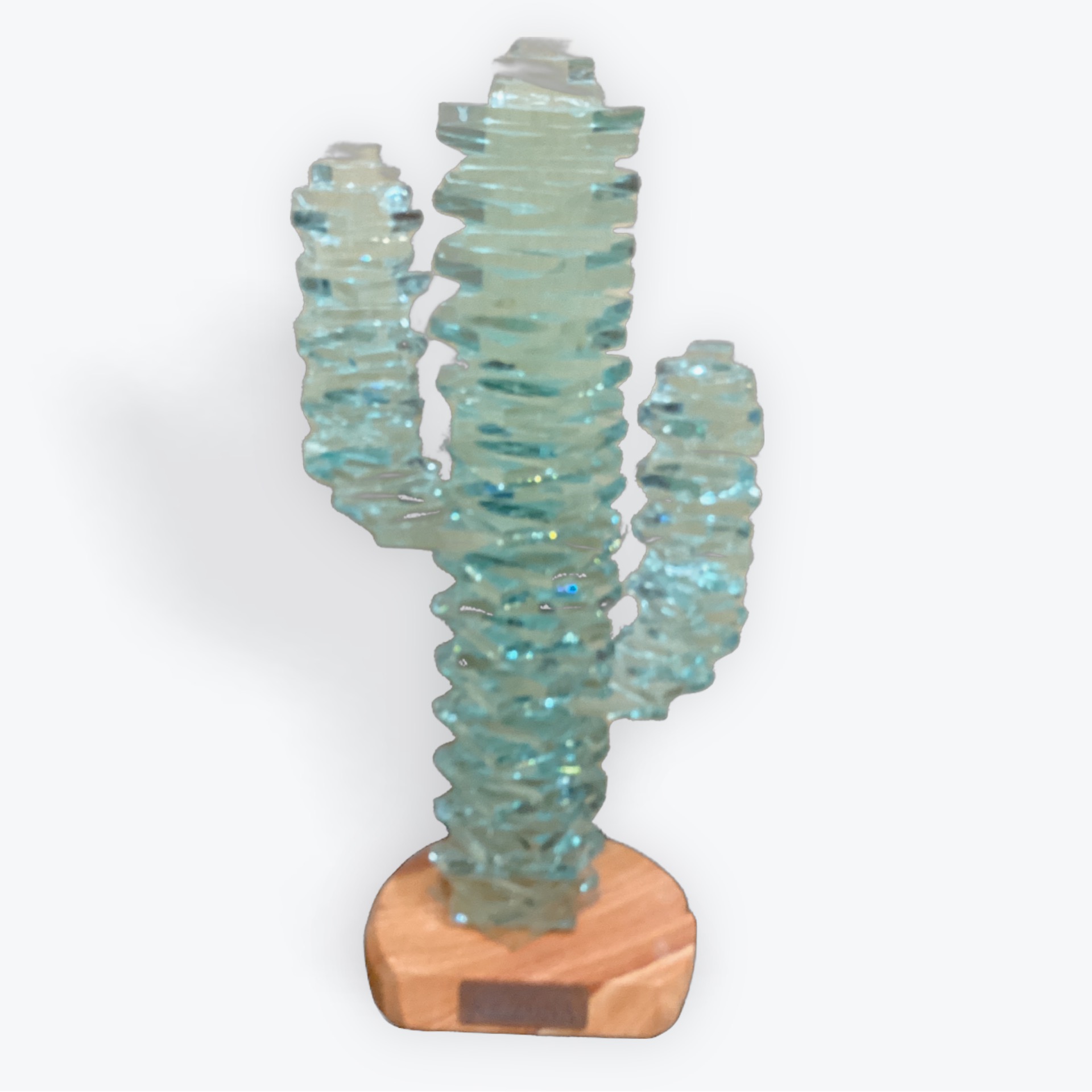 12" Stacked Glass Saguaro (AZ)