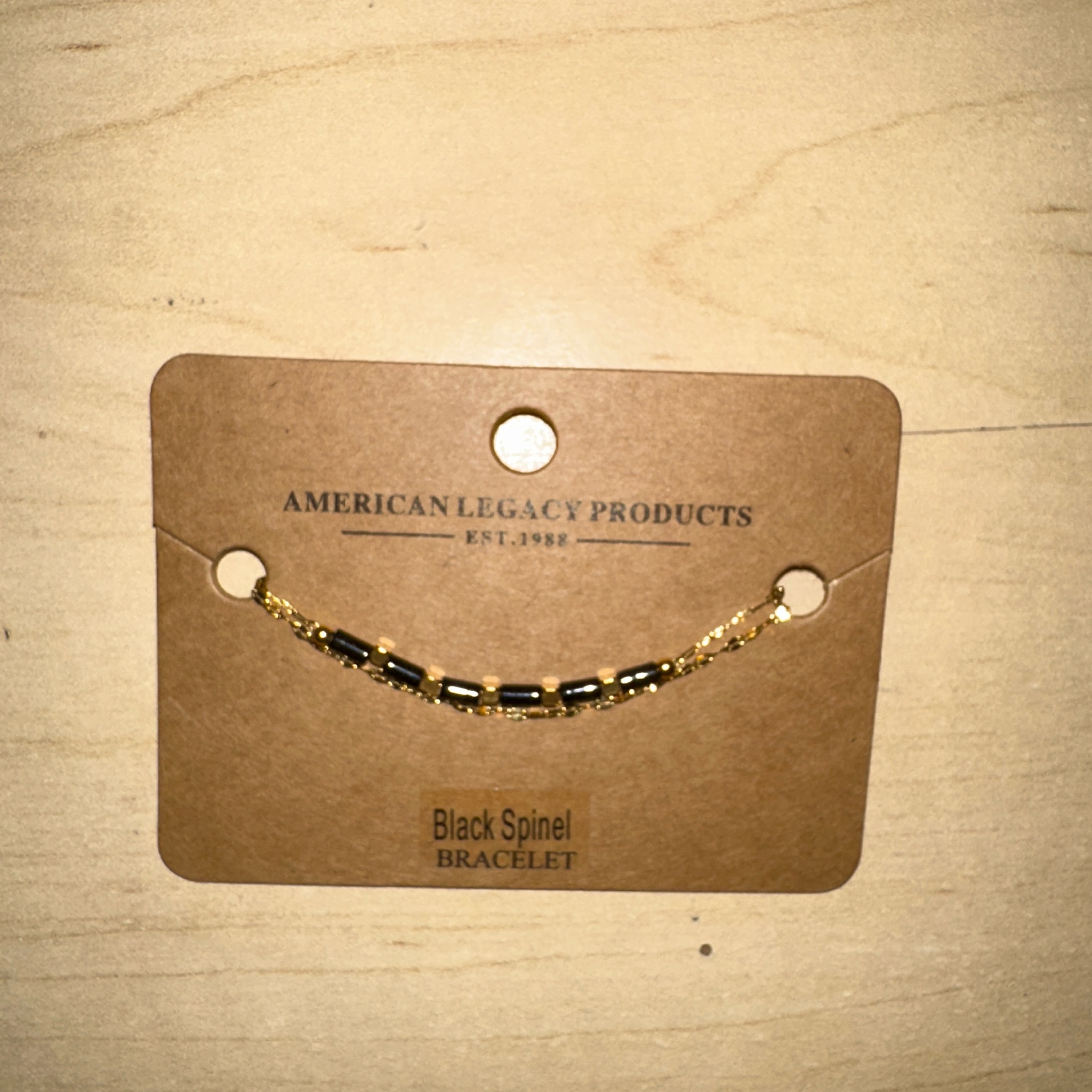 18k gld/s steel dbl chain long stone bracelet