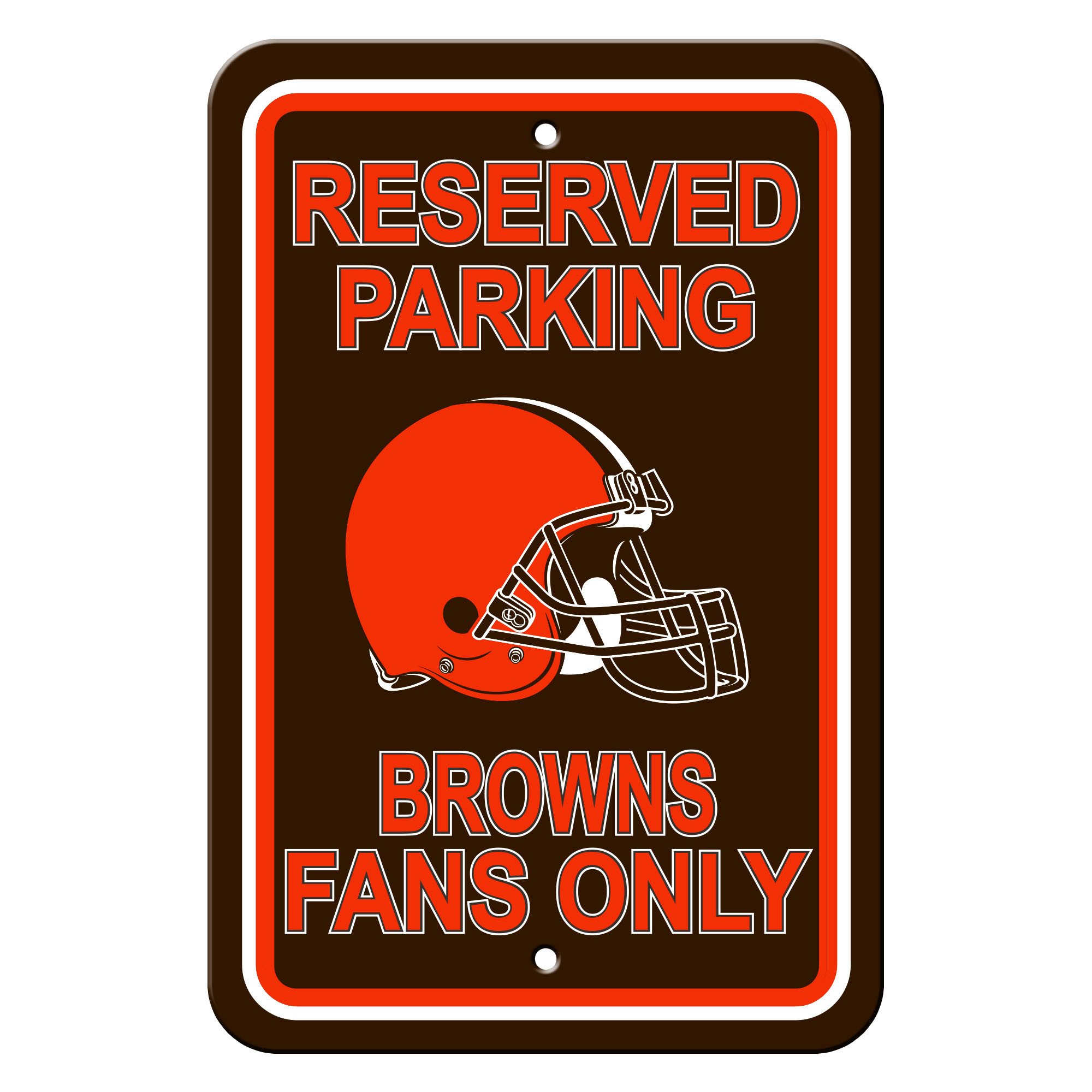 Cleveland Browns Sign Reserved Parking Sign 12x18"