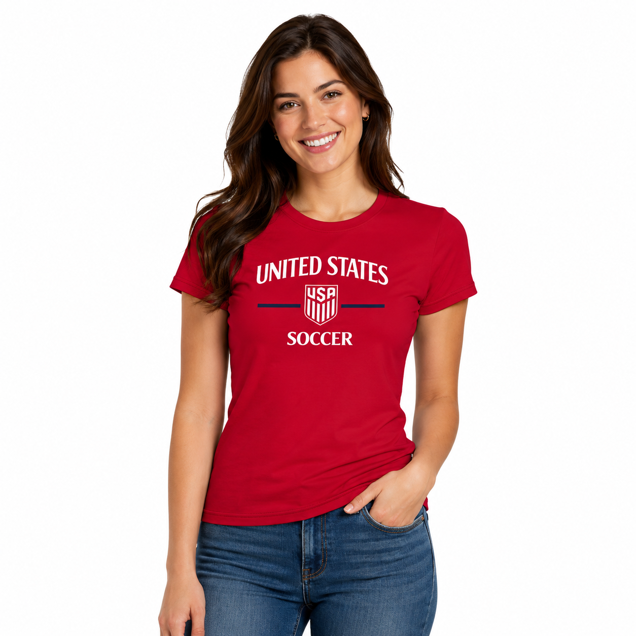 Team USA Ladies World Cup Red Soccer Shirt