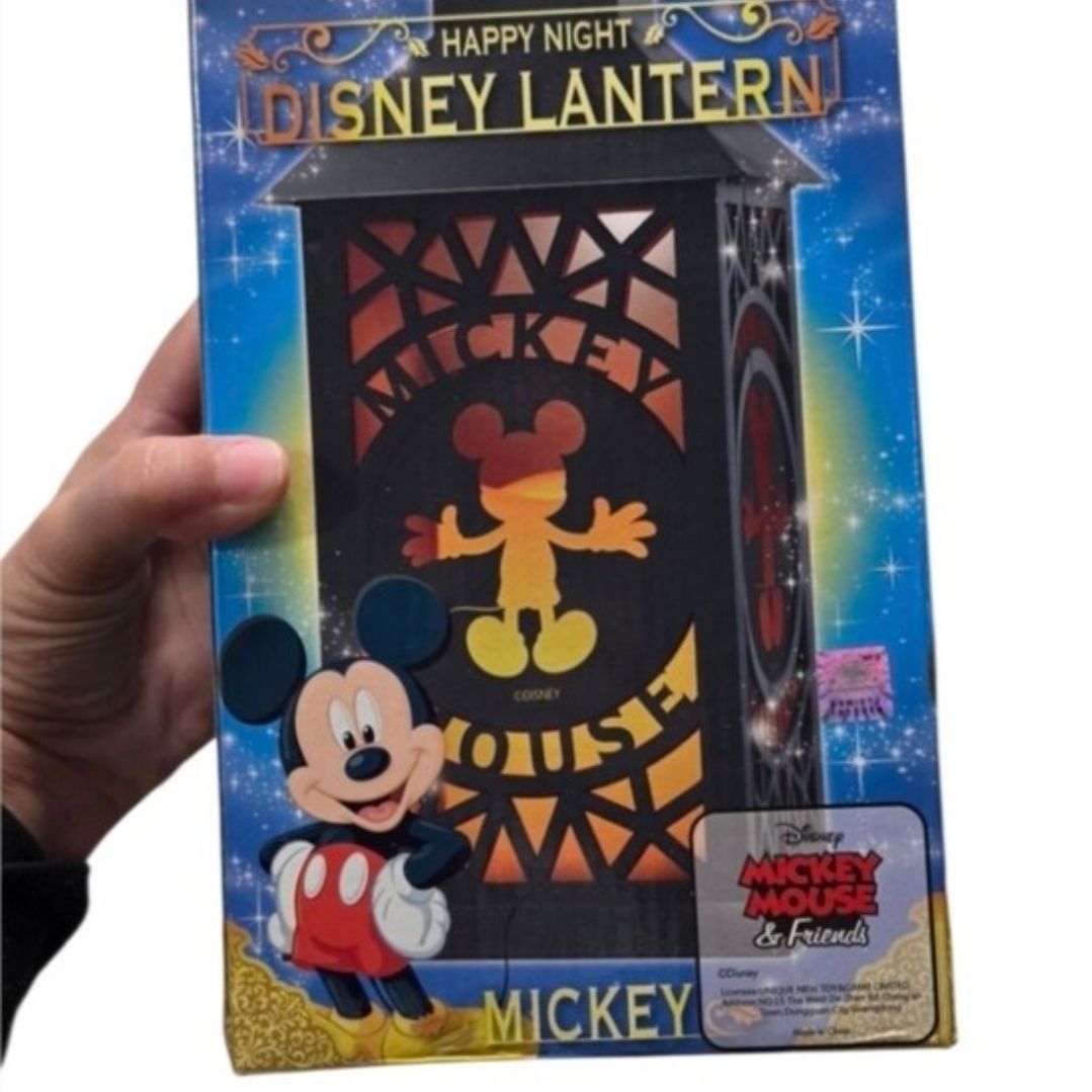Disney Mickey & Friends Happy Night LED Lantern Black Mickey Mouse 