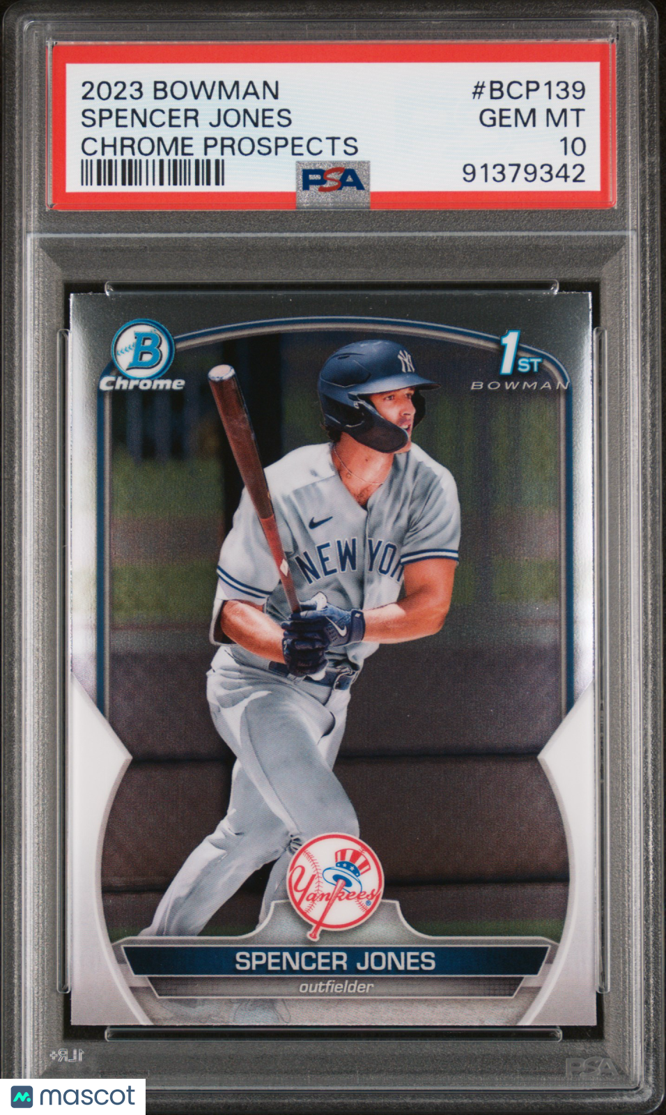 2023 Bowman Chrome Prospects Spencer Jones #BCP139 PSA 10