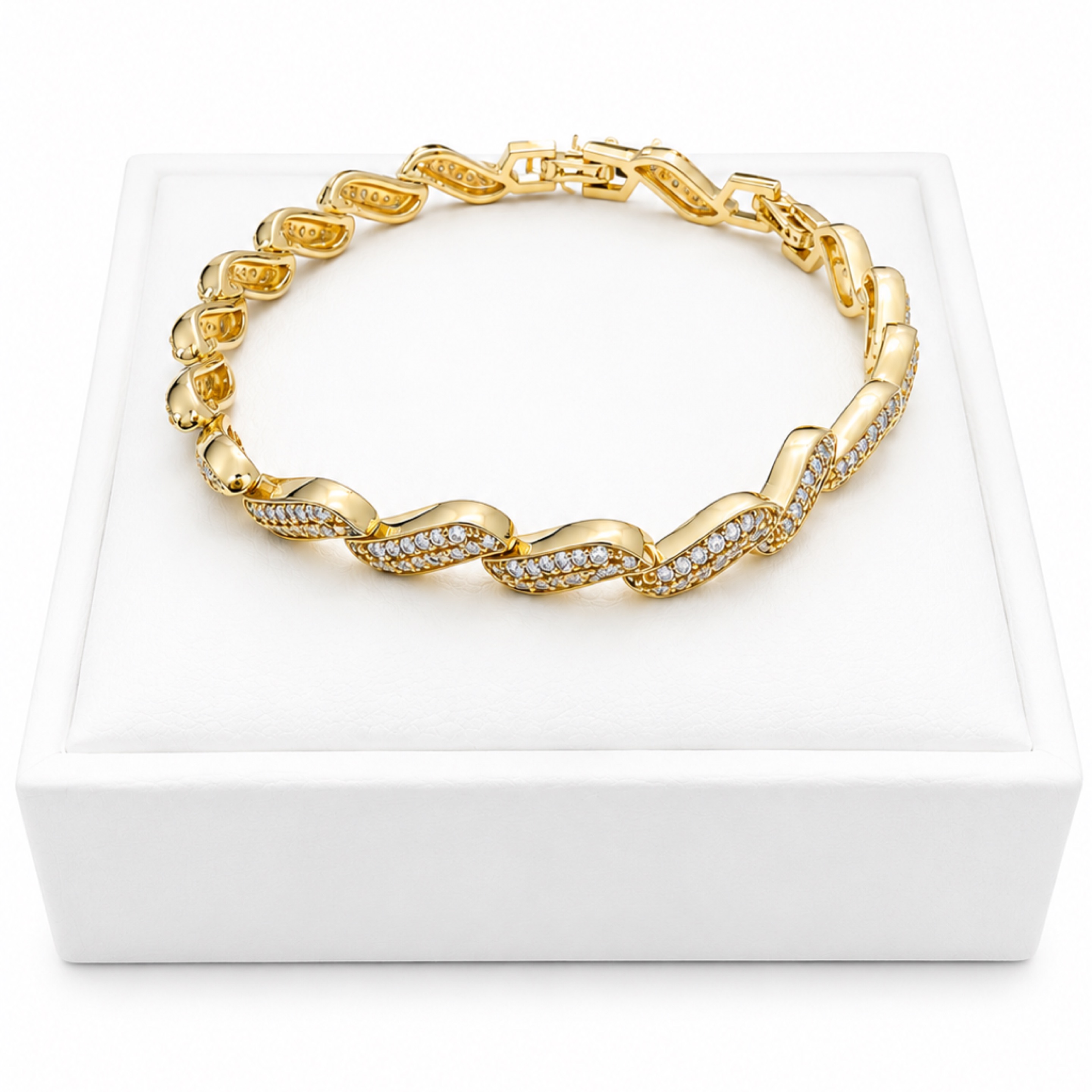 8” Gold Tear Bracelet 