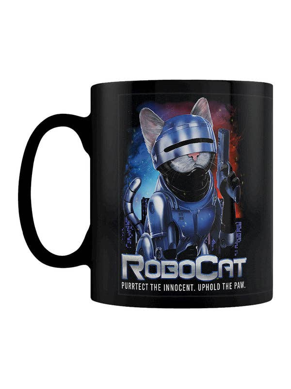 Grindstore - Horror Cats RoboCat Black Mug