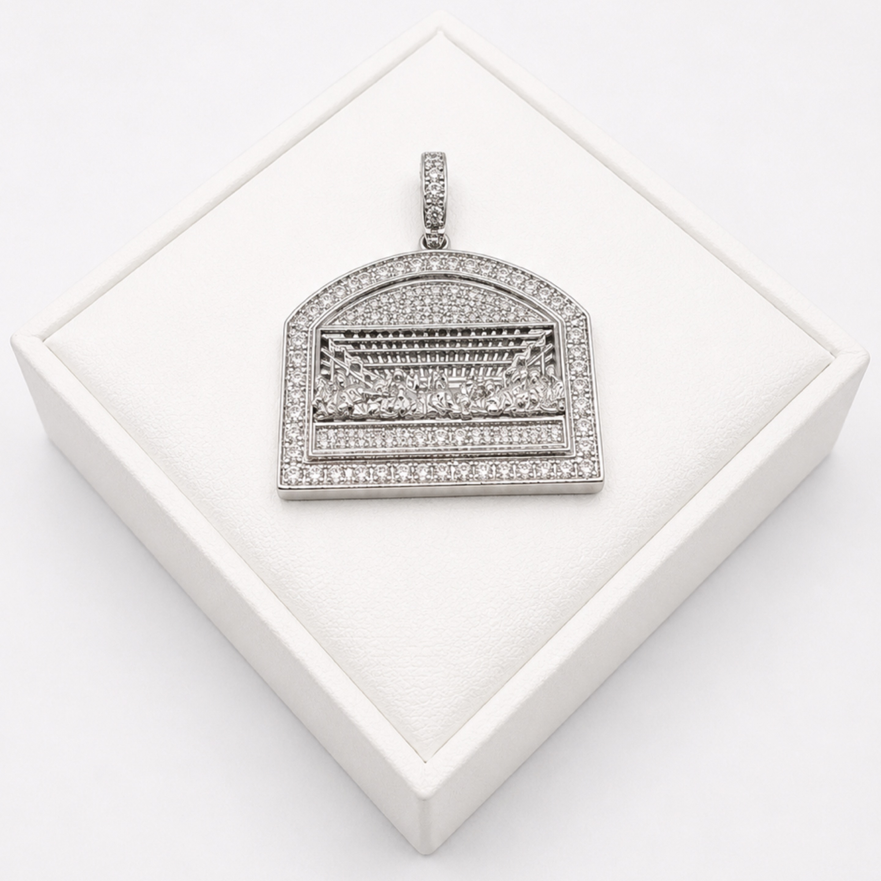 Sterling Silver Last Supper Pendant