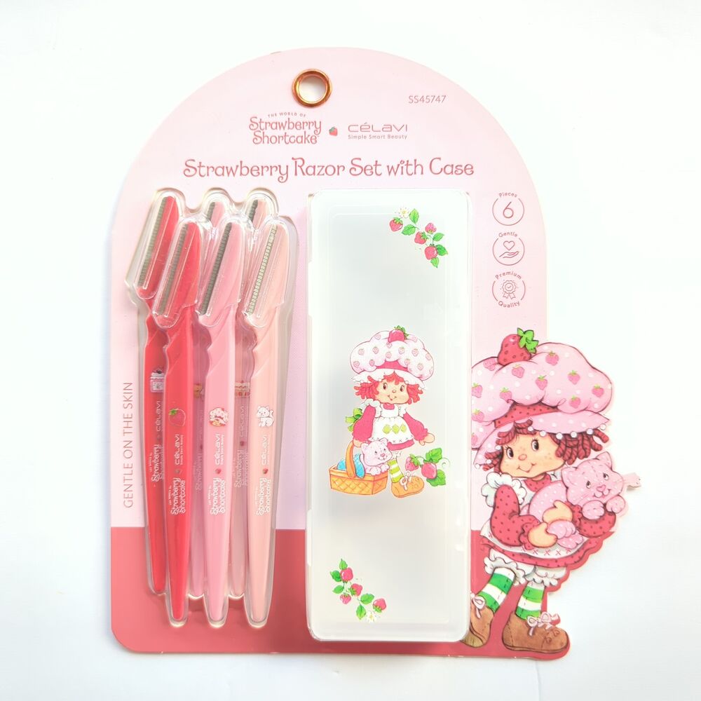 Celavi Strawberry Shortcake Razor Set with Case
