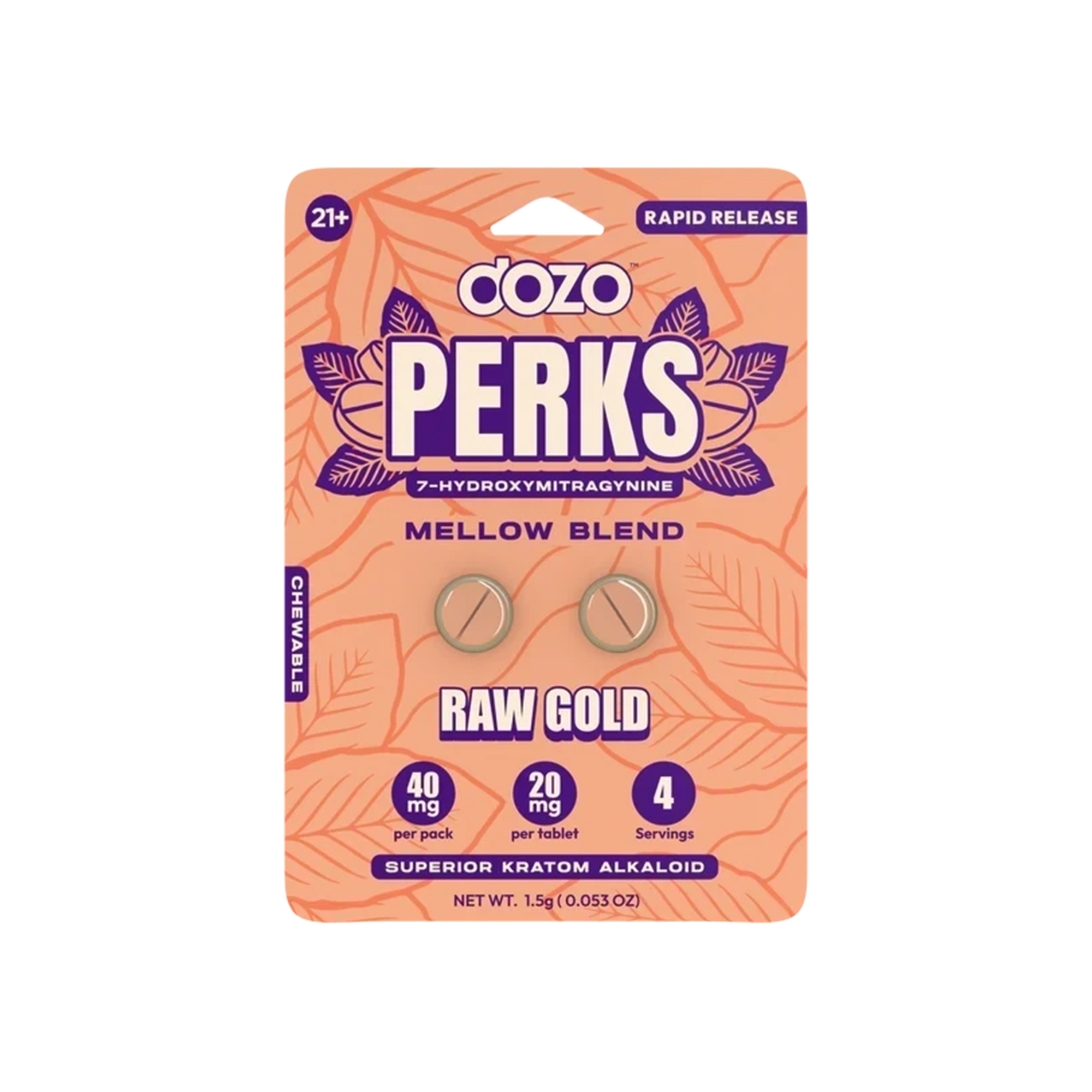 Dozo RAW Blend Perks 20mg 2pk