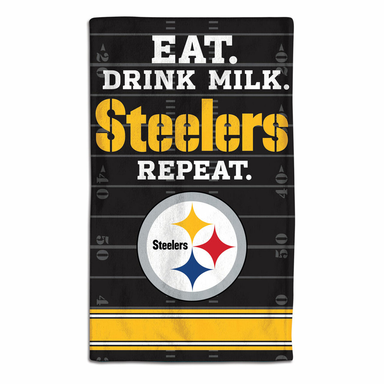 Pittsburgh Steelers Baby Burp Cloth 10x17"