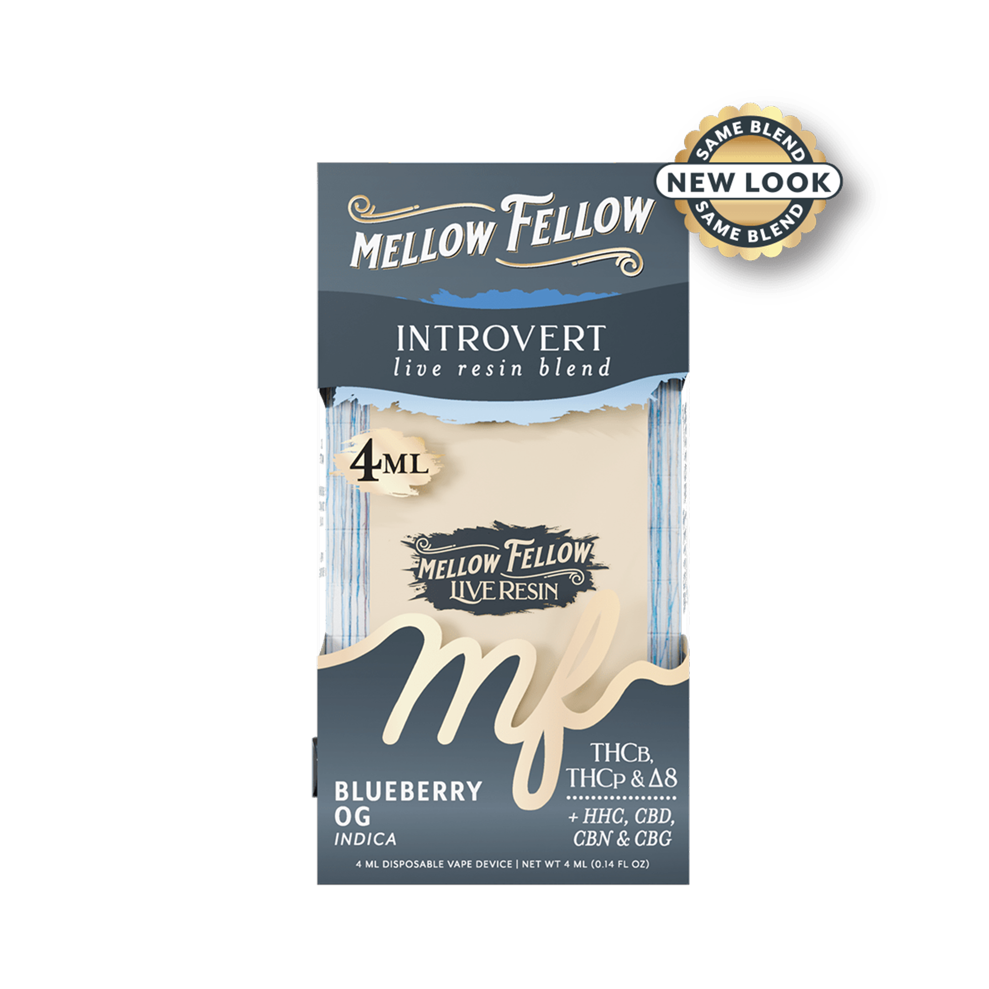Mellow Fellow Introvert Blueberry OG THC-b THC-p 4ml