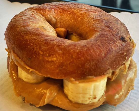 Peanut Butter and Banana Bagel