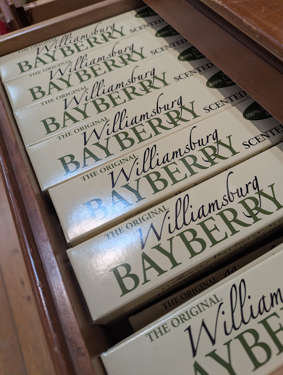 Williamsburg Bayberry Candle Box of 2 Taper